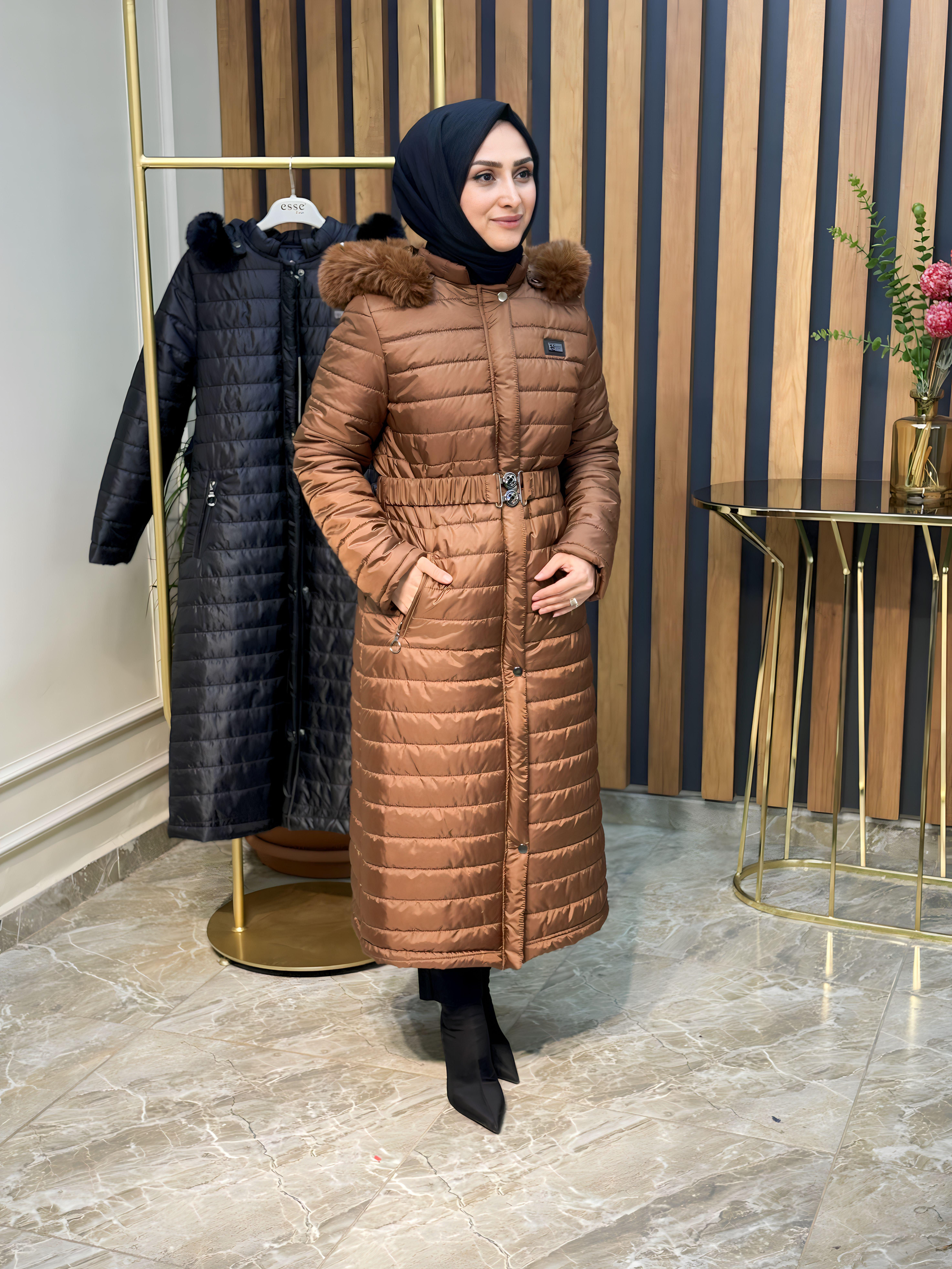 ESSE BELİ KEMERLİ KAPİTONE KABAN- 2340