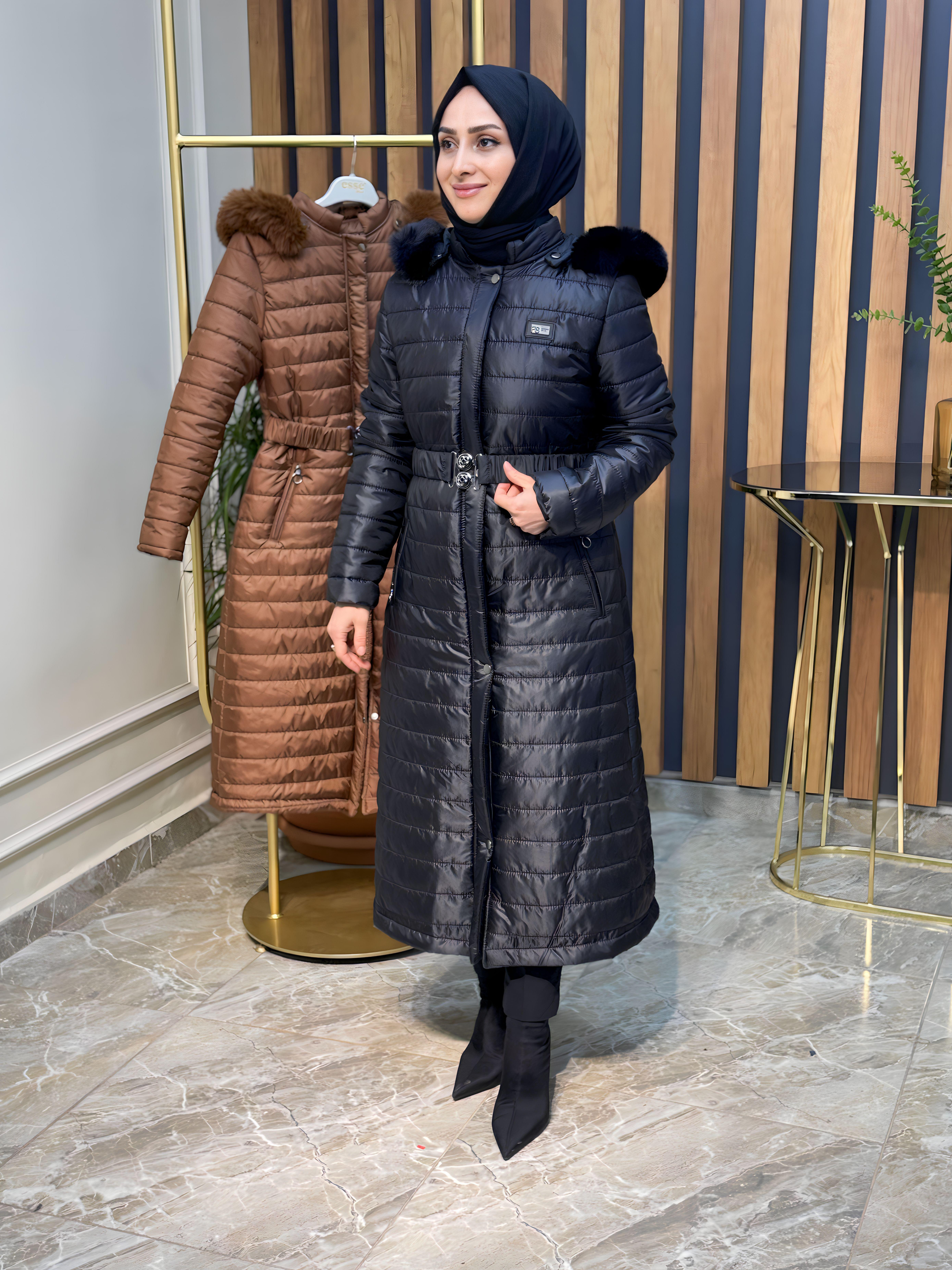 ESSE BELİ KEMERLİ KAPİTONE KABAN- 2340