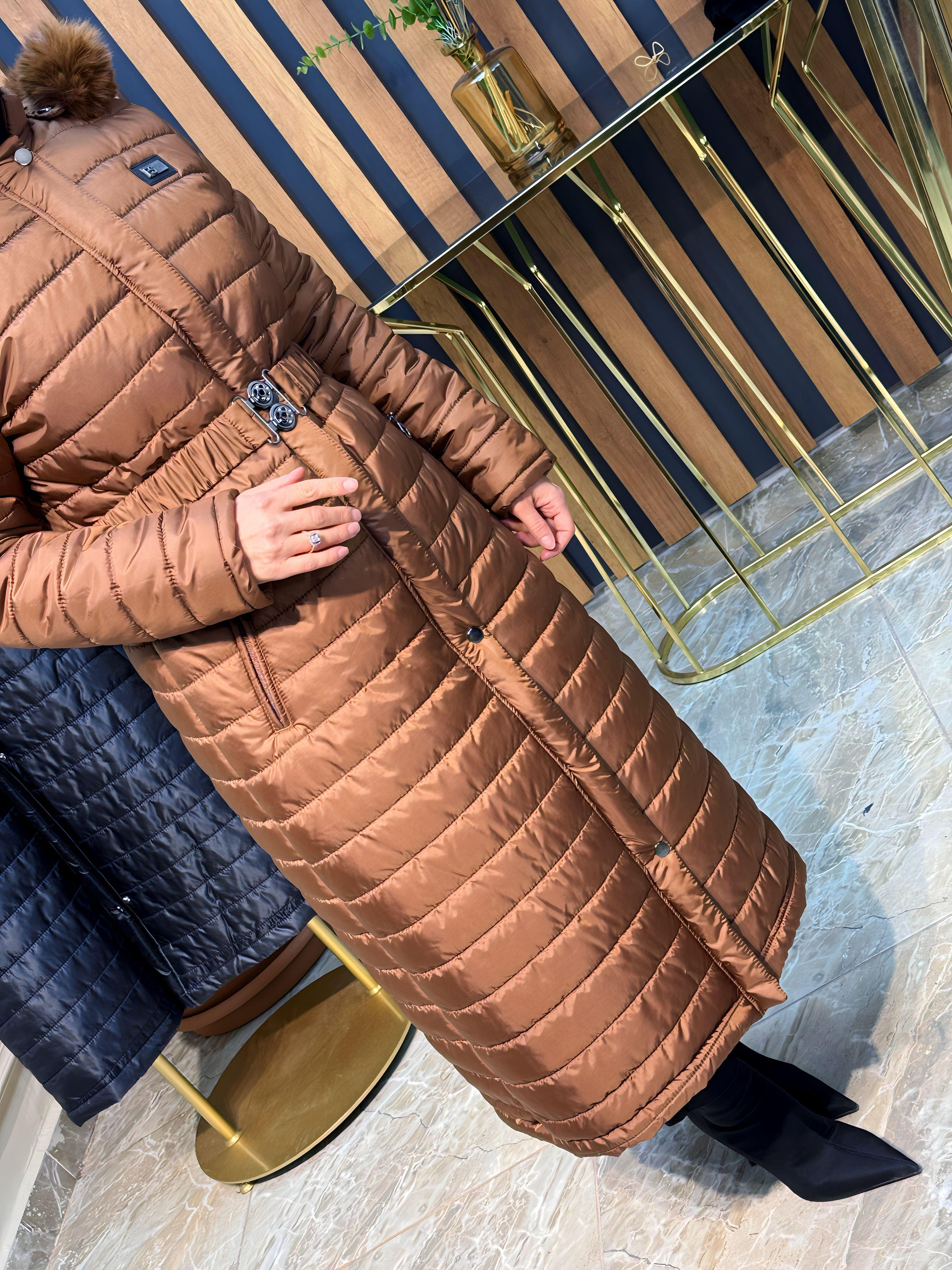 ESSE BELİ KEMERLİ KAPİTONE KABAN- 2340