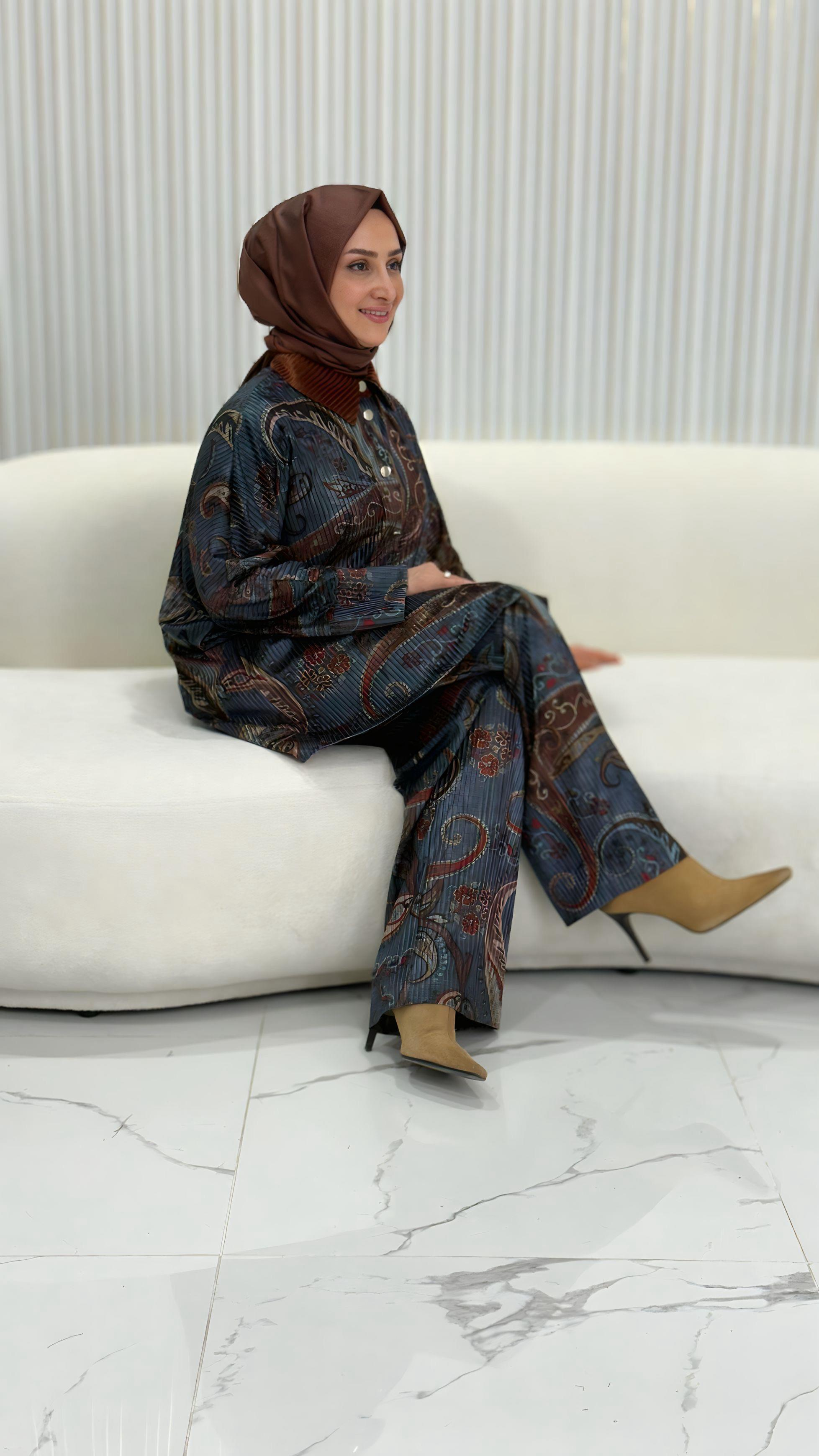 GHISA KADİFE DOKULU TAKIM -4087