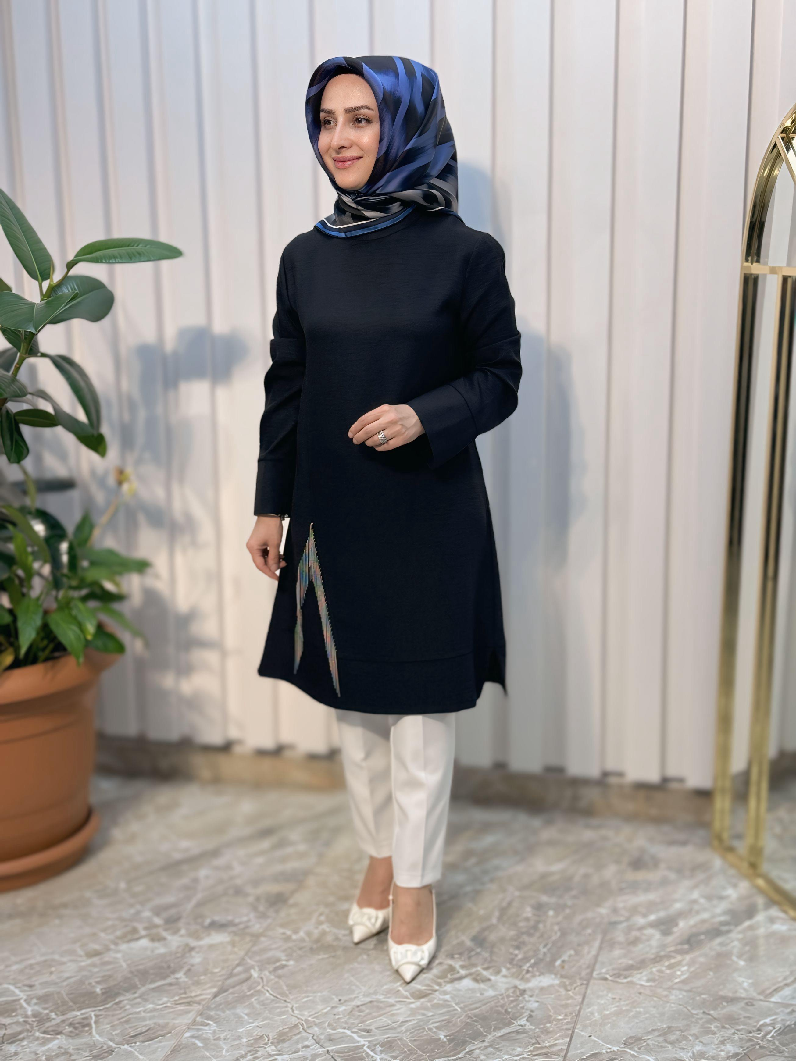 HAYA HAVVANA ZİNCİR DETAYLI TUNİK-1350