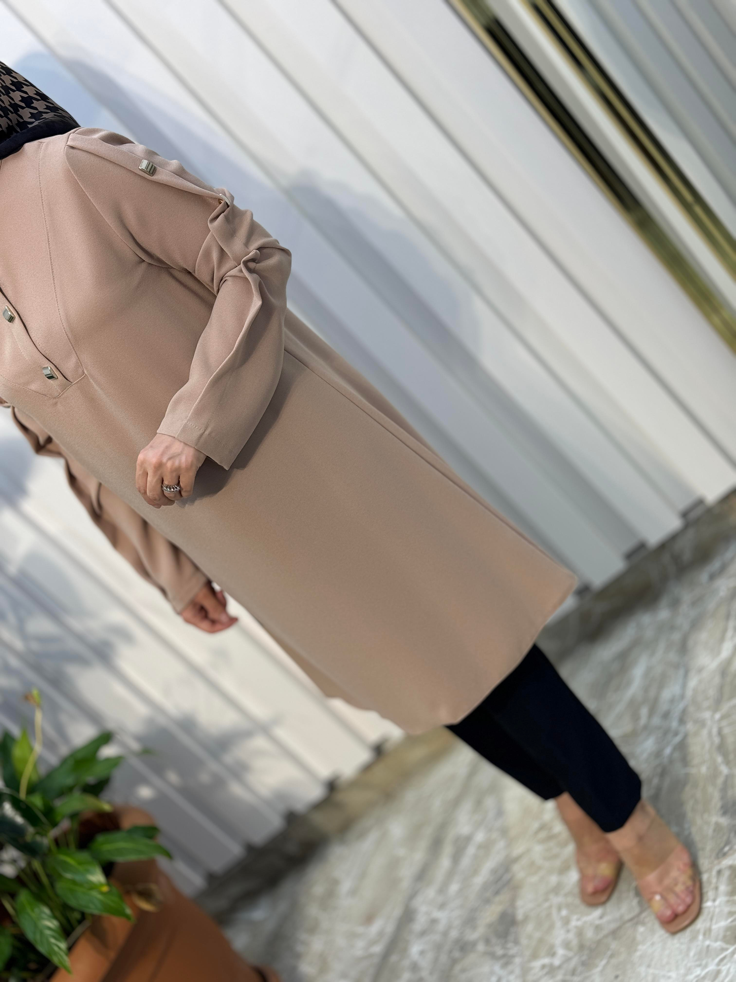 HAYA KARE ÇITÇIT DETAYLI TUNİK-1328