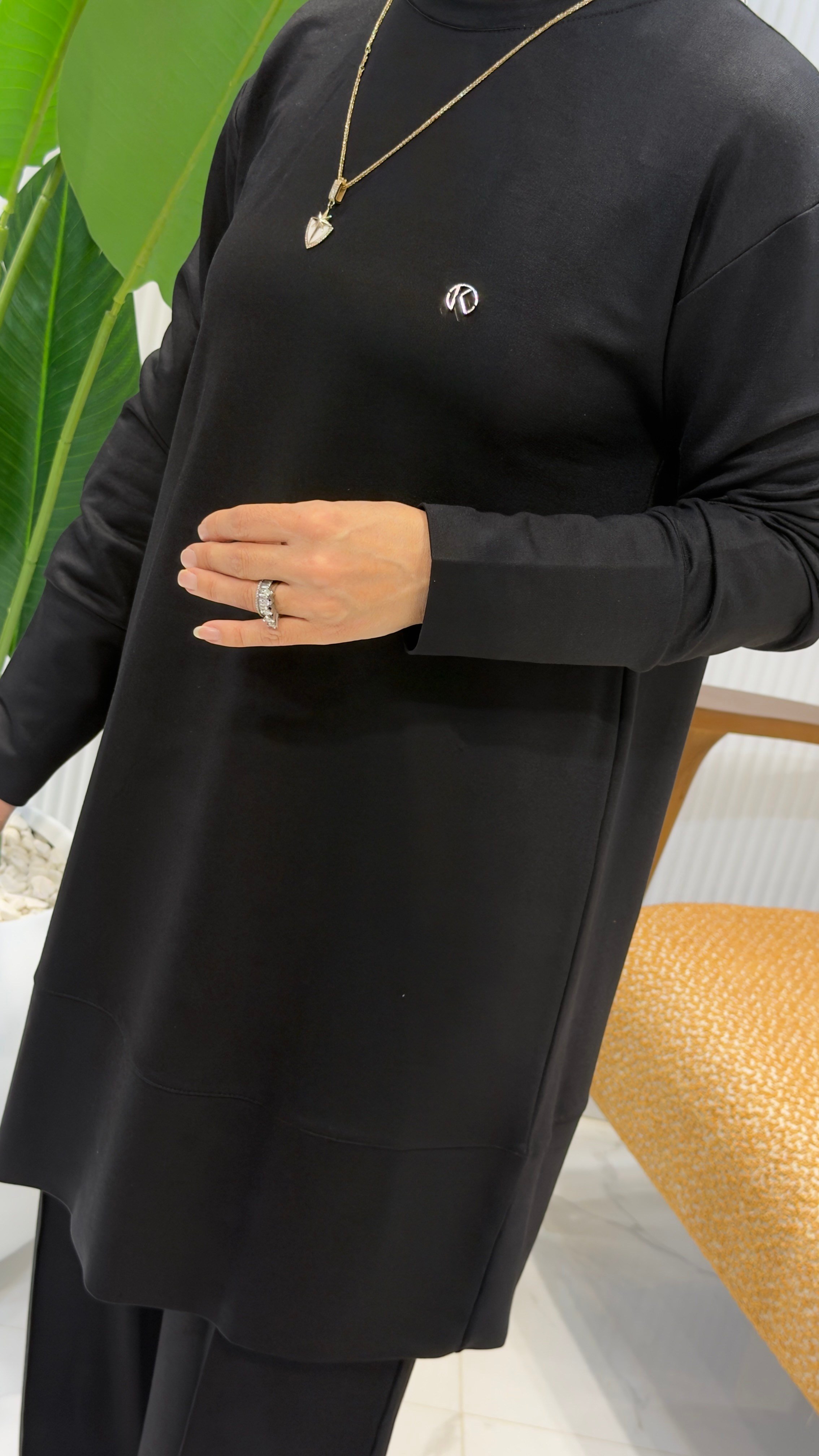 KADO ÇİMALI PANTOLONLU İKİLİ TAKIM 263702 - SİYAH