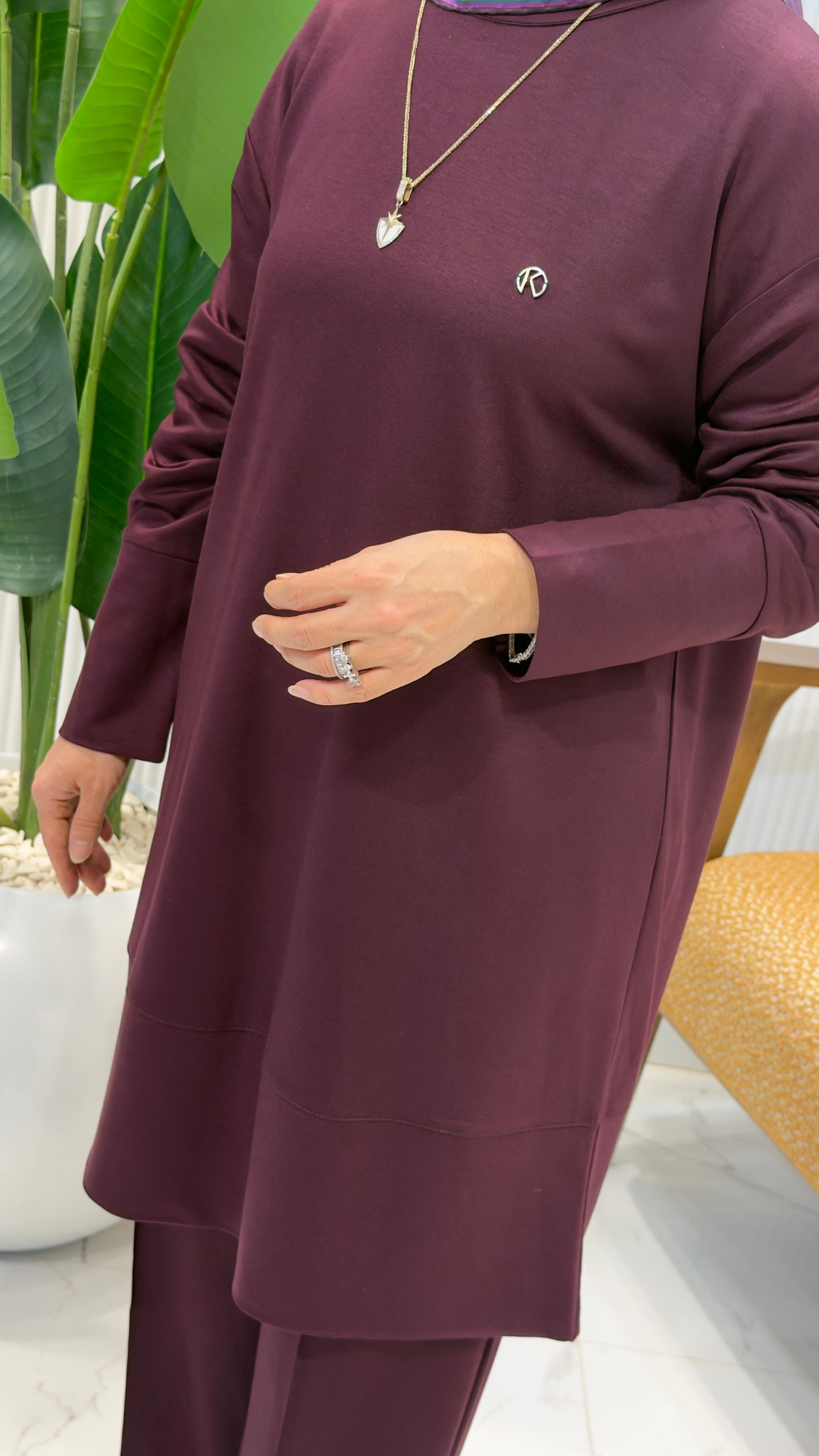 KADO ÇİMALI PANTOLONLU İKİLİ TAKIM 263702 - MÜRDÜM