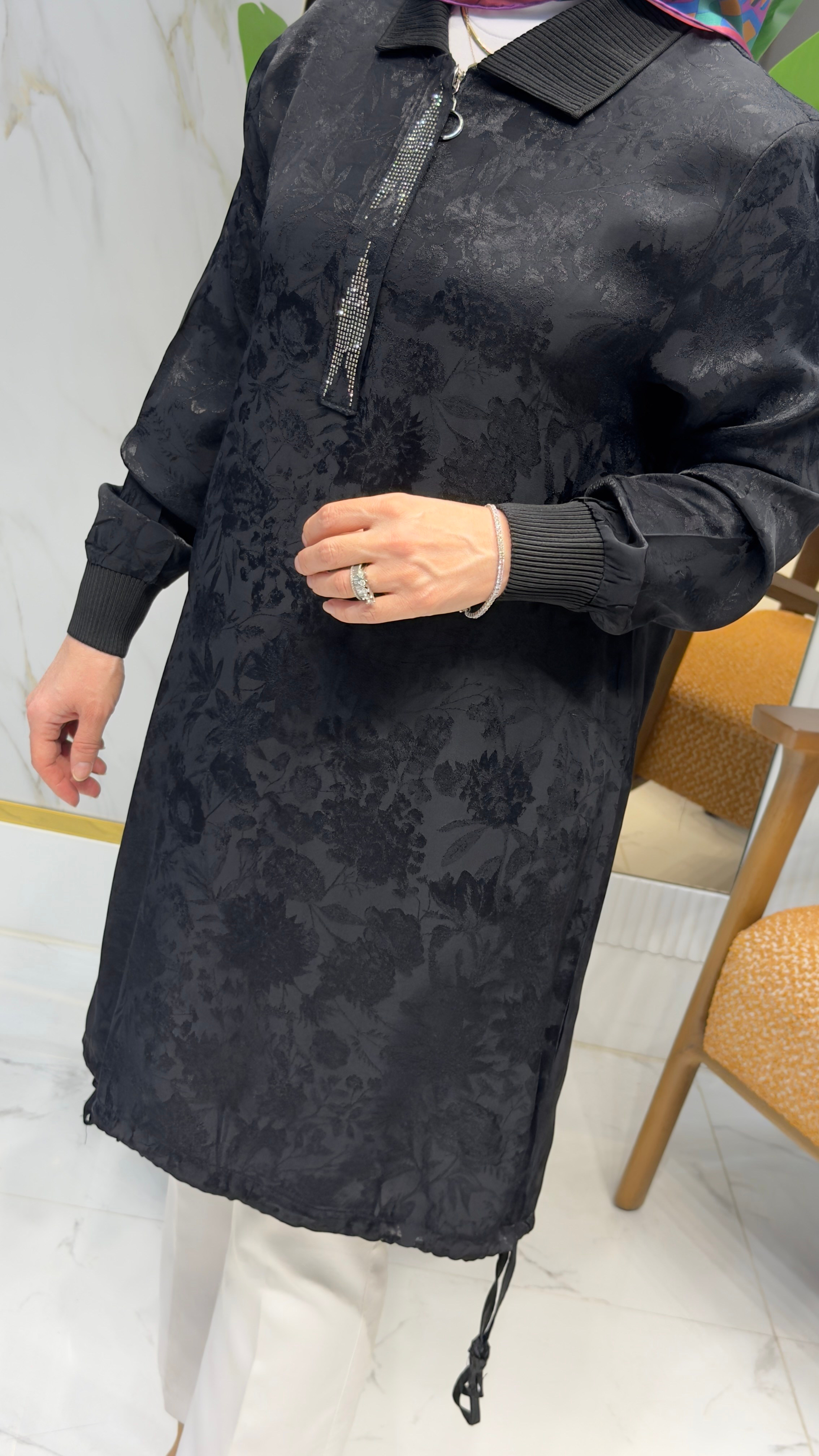 KADO TAŞLI TUNİK SİYAH - 262052