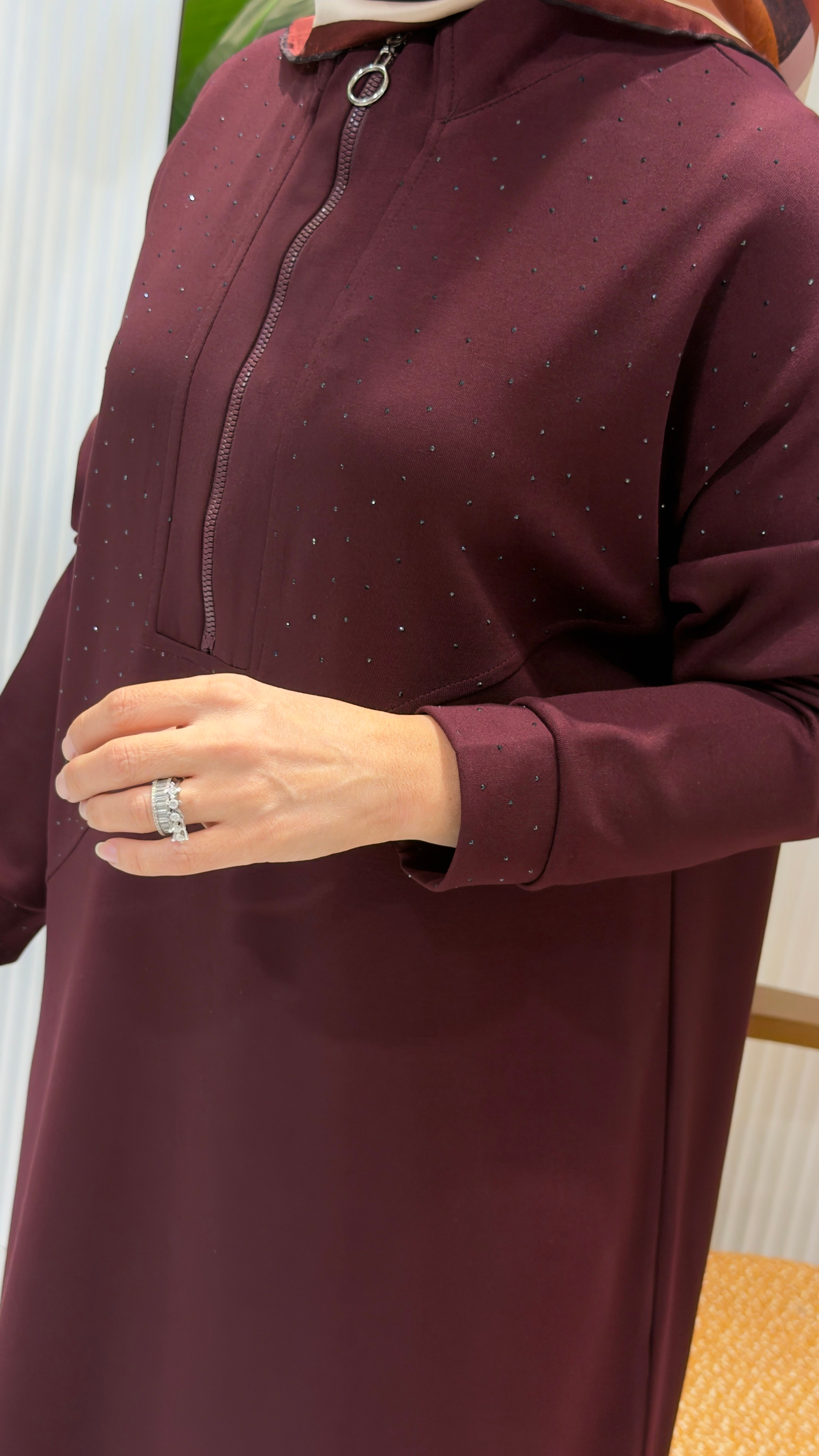 KADO TAŞLI UZUN TUNİK 268530 - BORDO