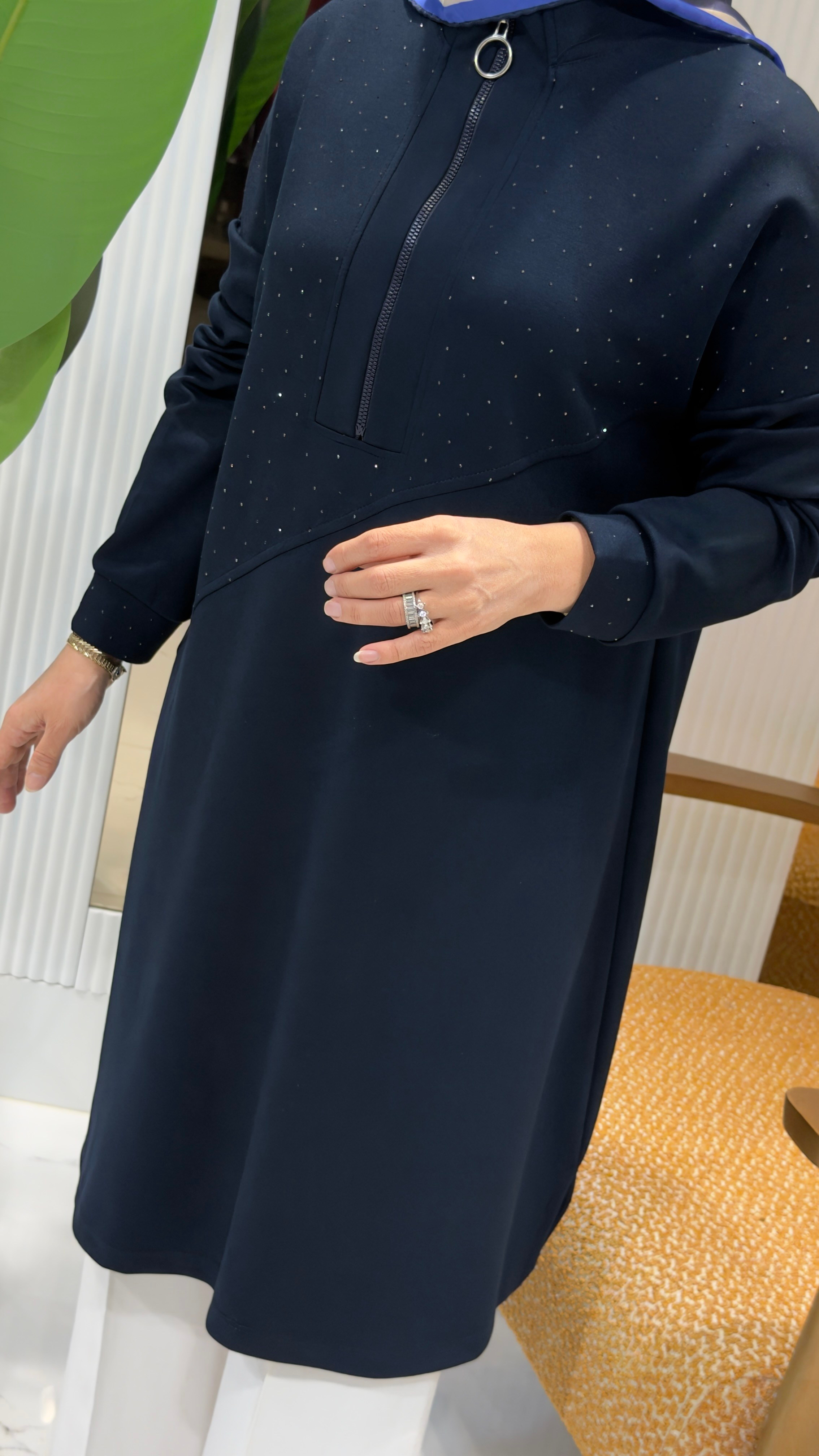 KADO TAŞLI UZUN TUNİK 268530 - LACİVERT