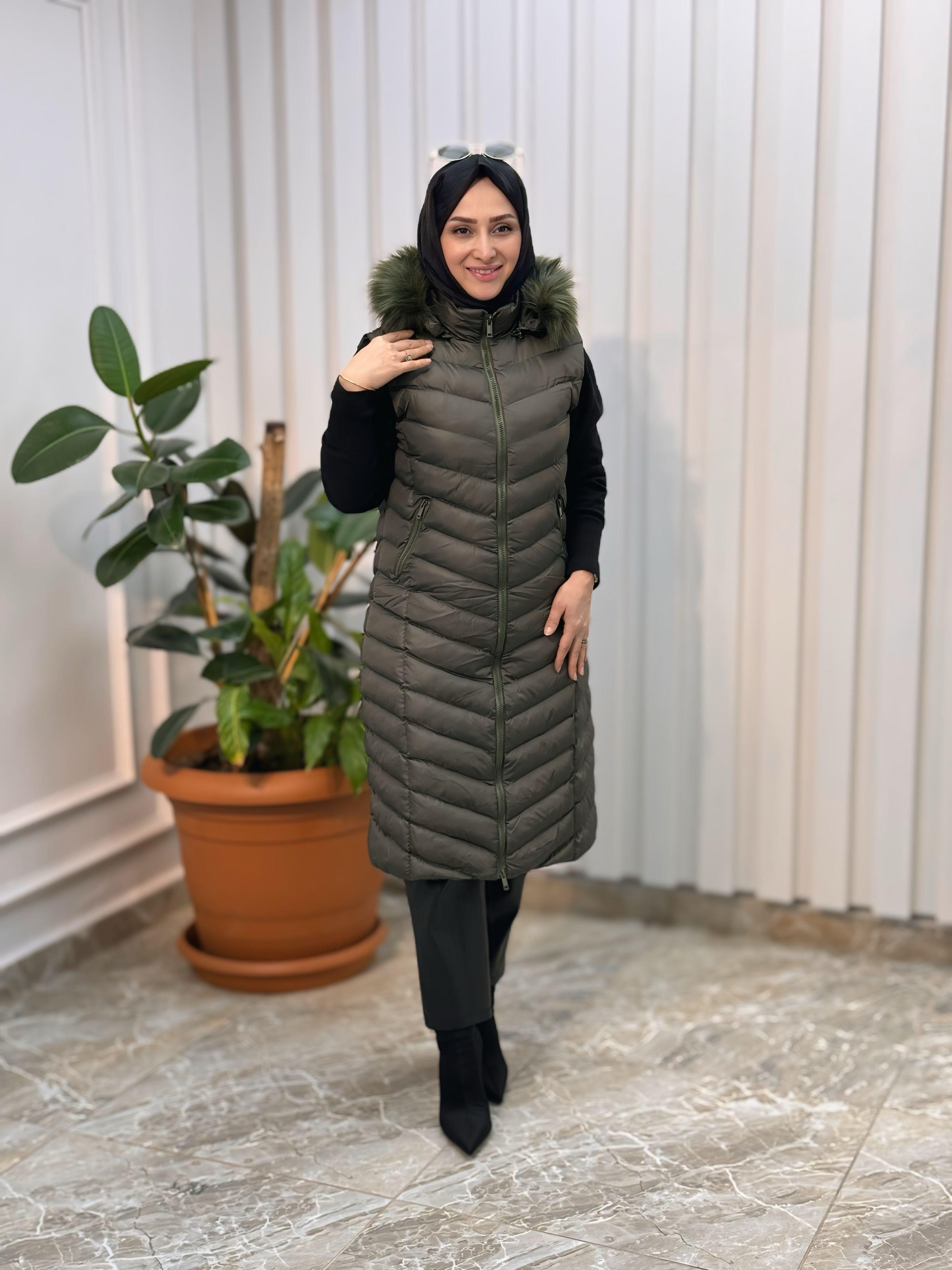KADO UZUN ŞİŞME YELEK 3025-1