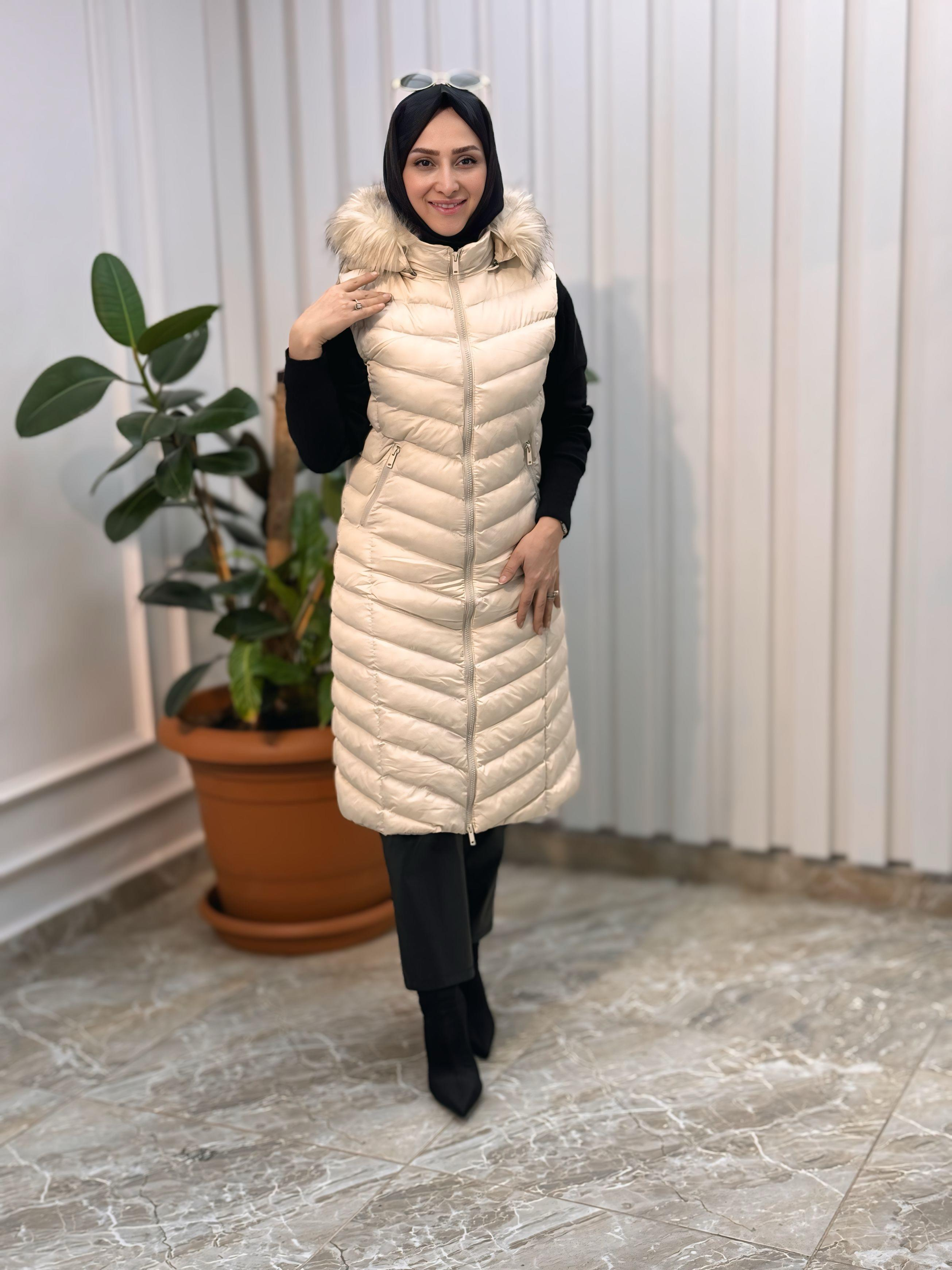 KADO UZUN ŞİŞME YELEK 3025-1