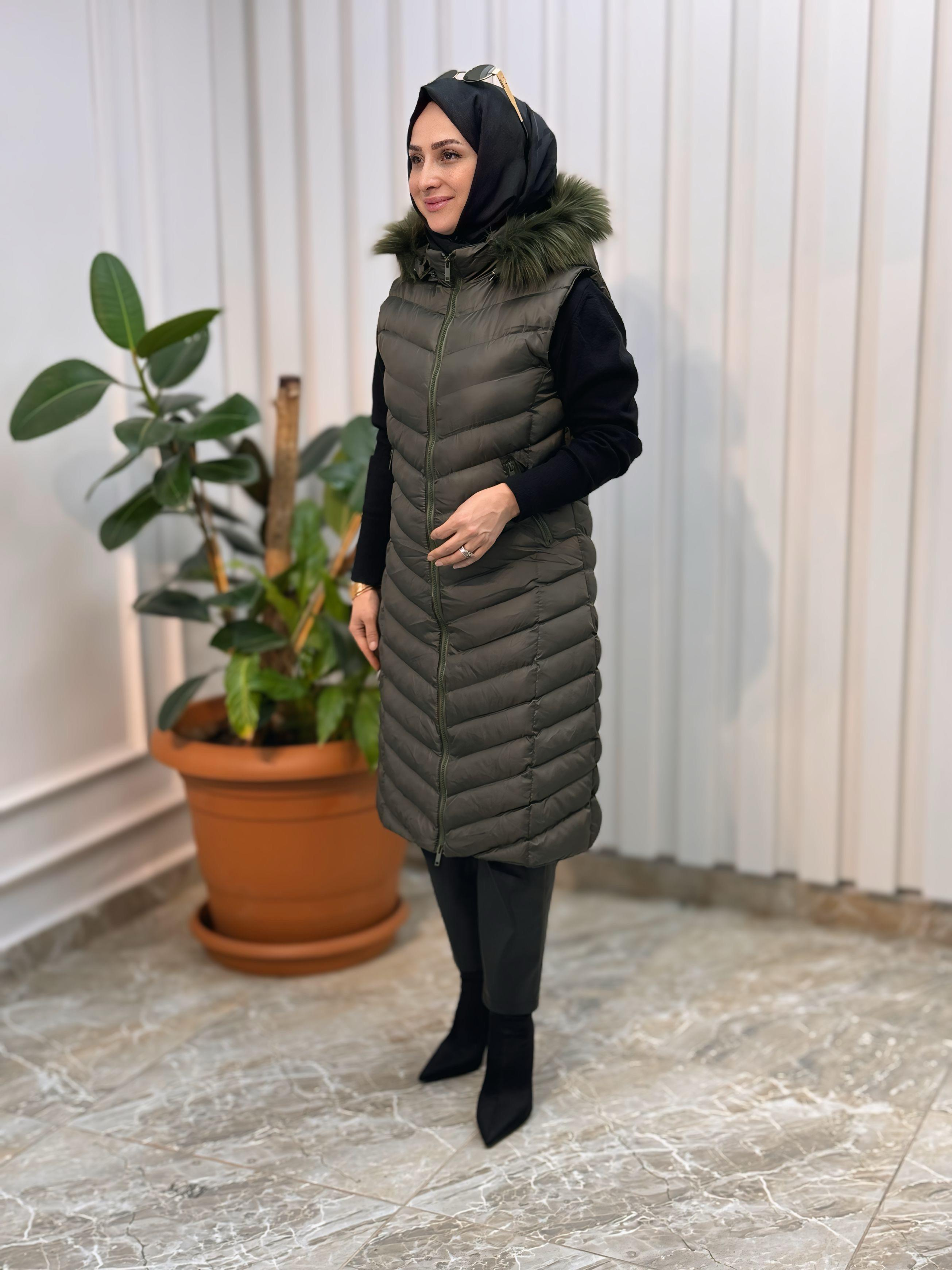 KADO UZUN ŞİŞME YELEK 3025-1