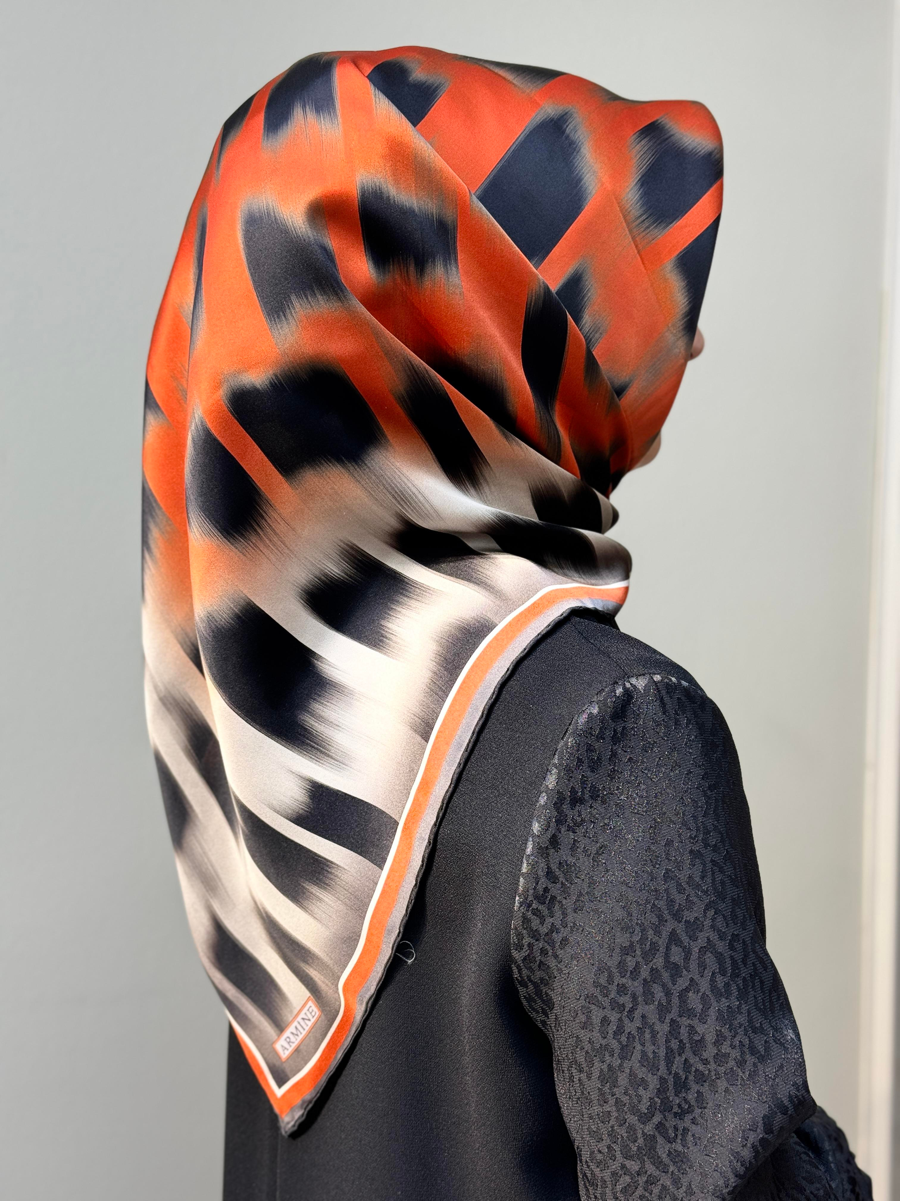 KOLLARI LEOPAR DETAYLI ELBİSE -4206