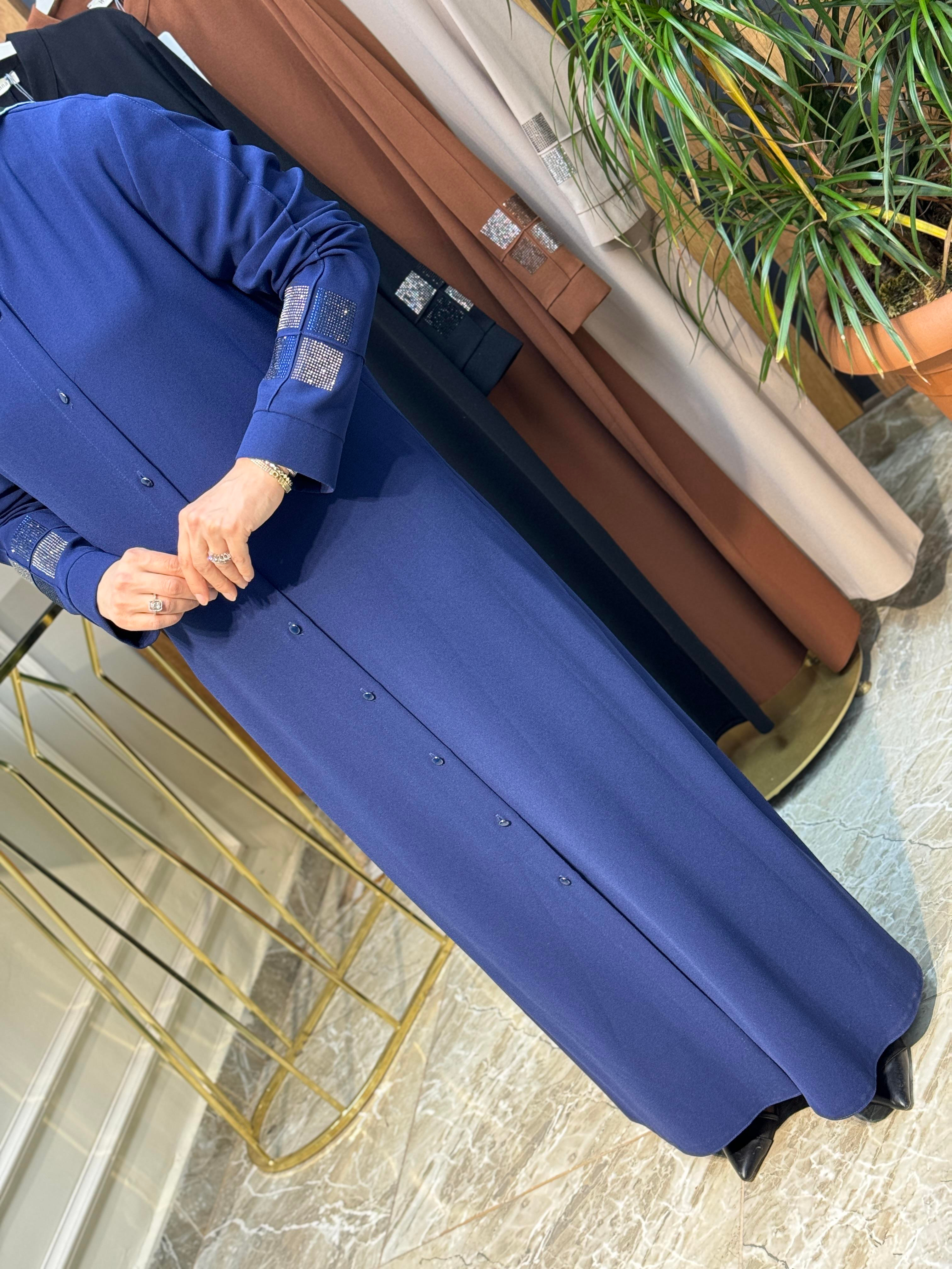 KREP ÇIMALI TAŞLI GİY-ÇIK -4713