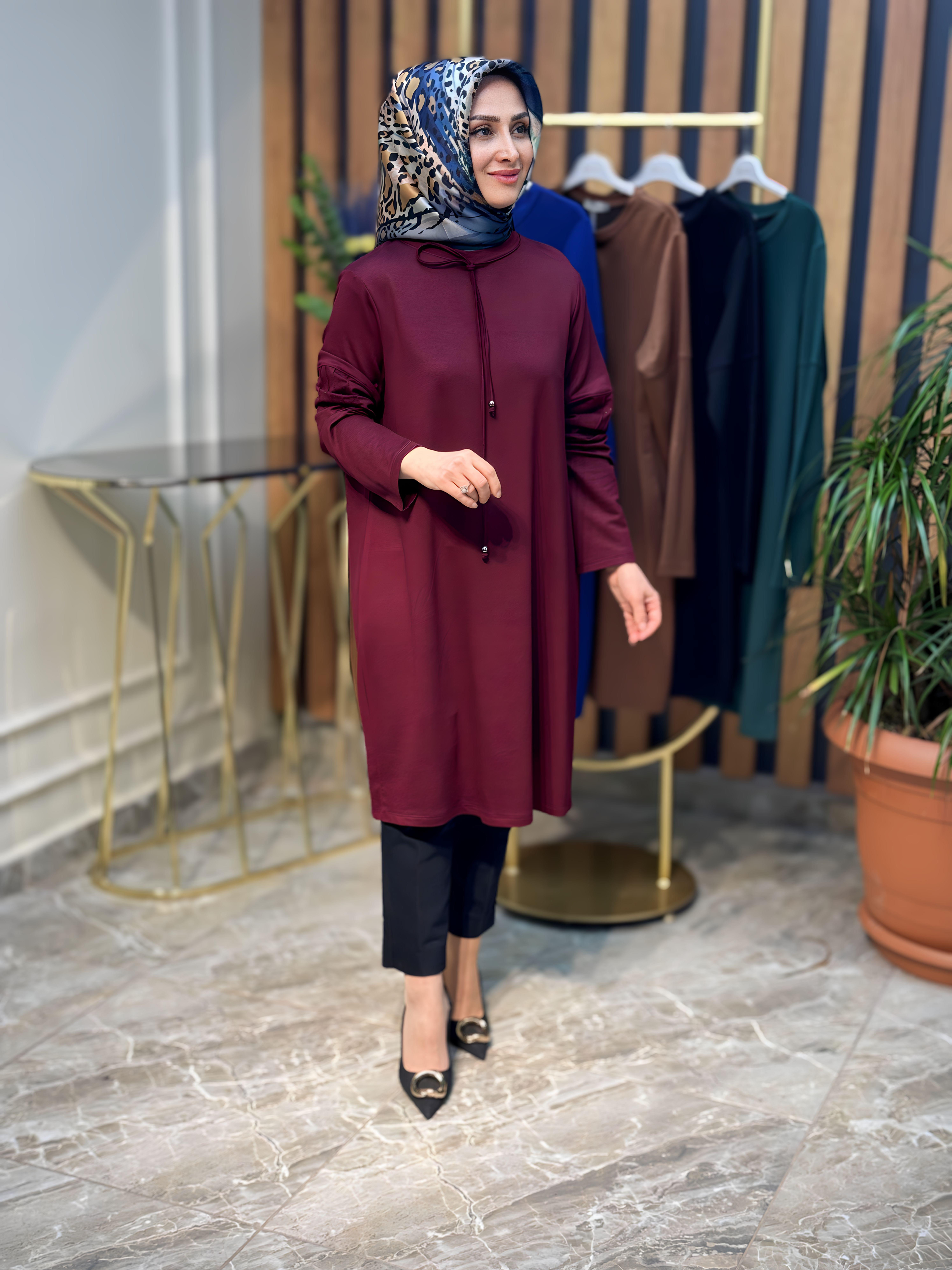 SOFF KADO KOLU TAŞLI TUNİK-7445