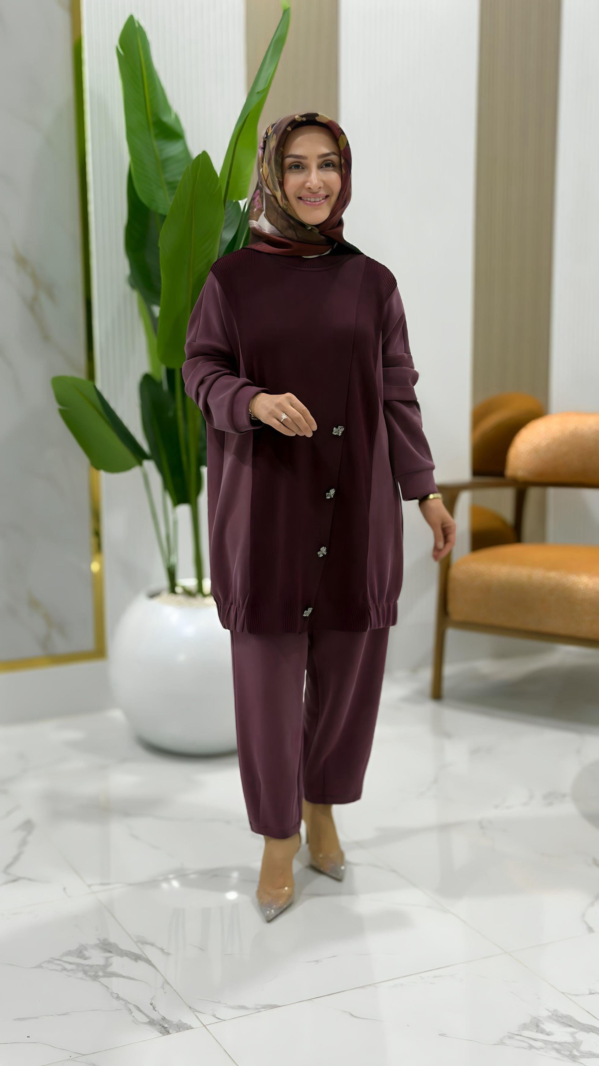 TIĞ TRİKO OYSHO TRİKO KOMBİNLİ PANTOLONLU TAKIM -5041 