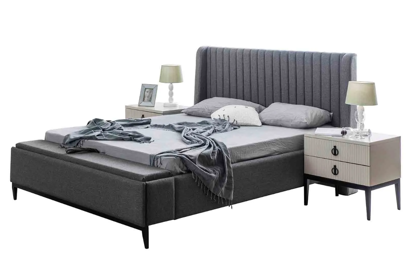 DEFNE PREMİUM 160*200 BAZALI KARYOLA BENCLİ