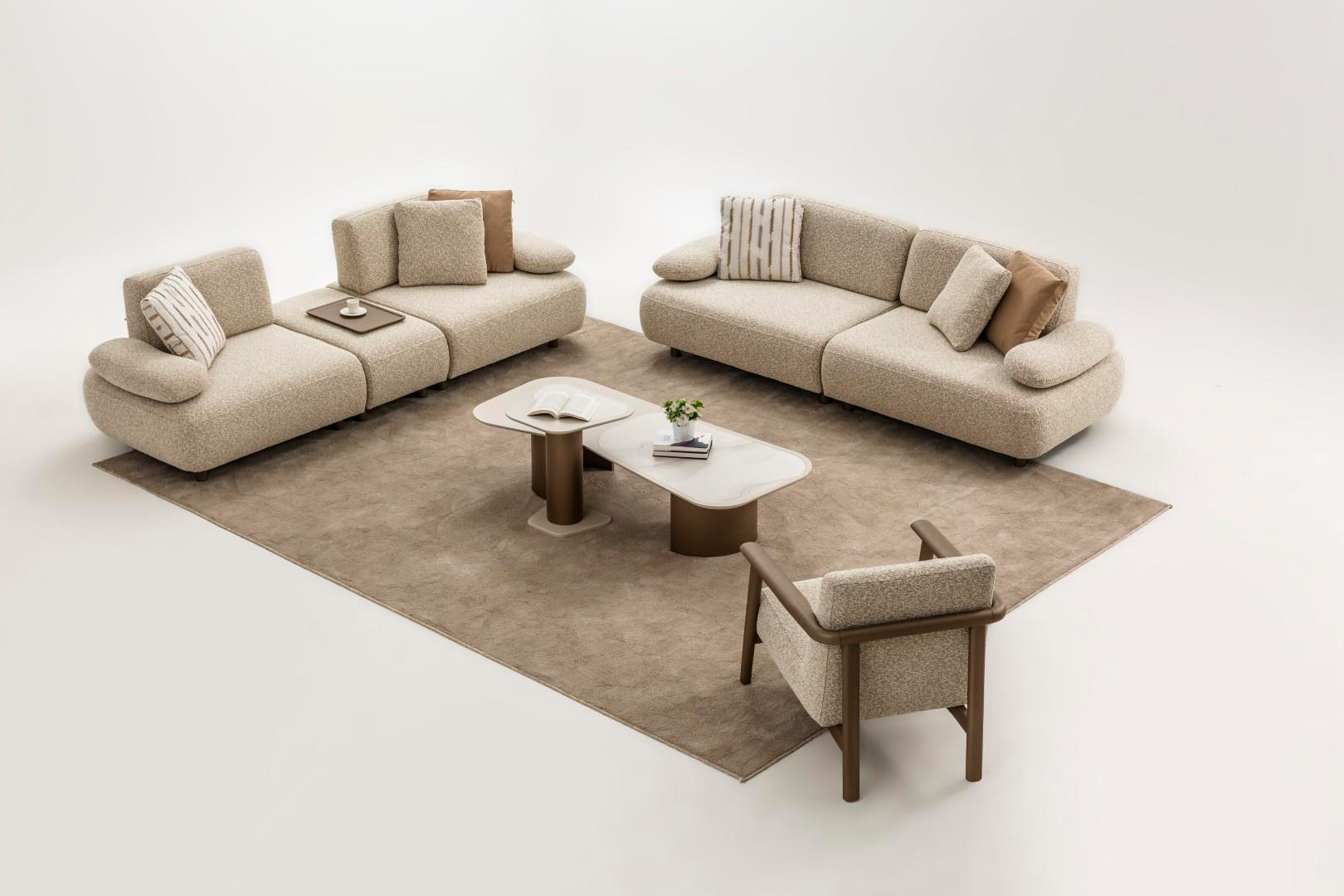 EFES KOLTUK TAKIMI (ÜÇLÜ PUF TEPSİLİ + ÜÇLÜ KOLTUK + BERJER )