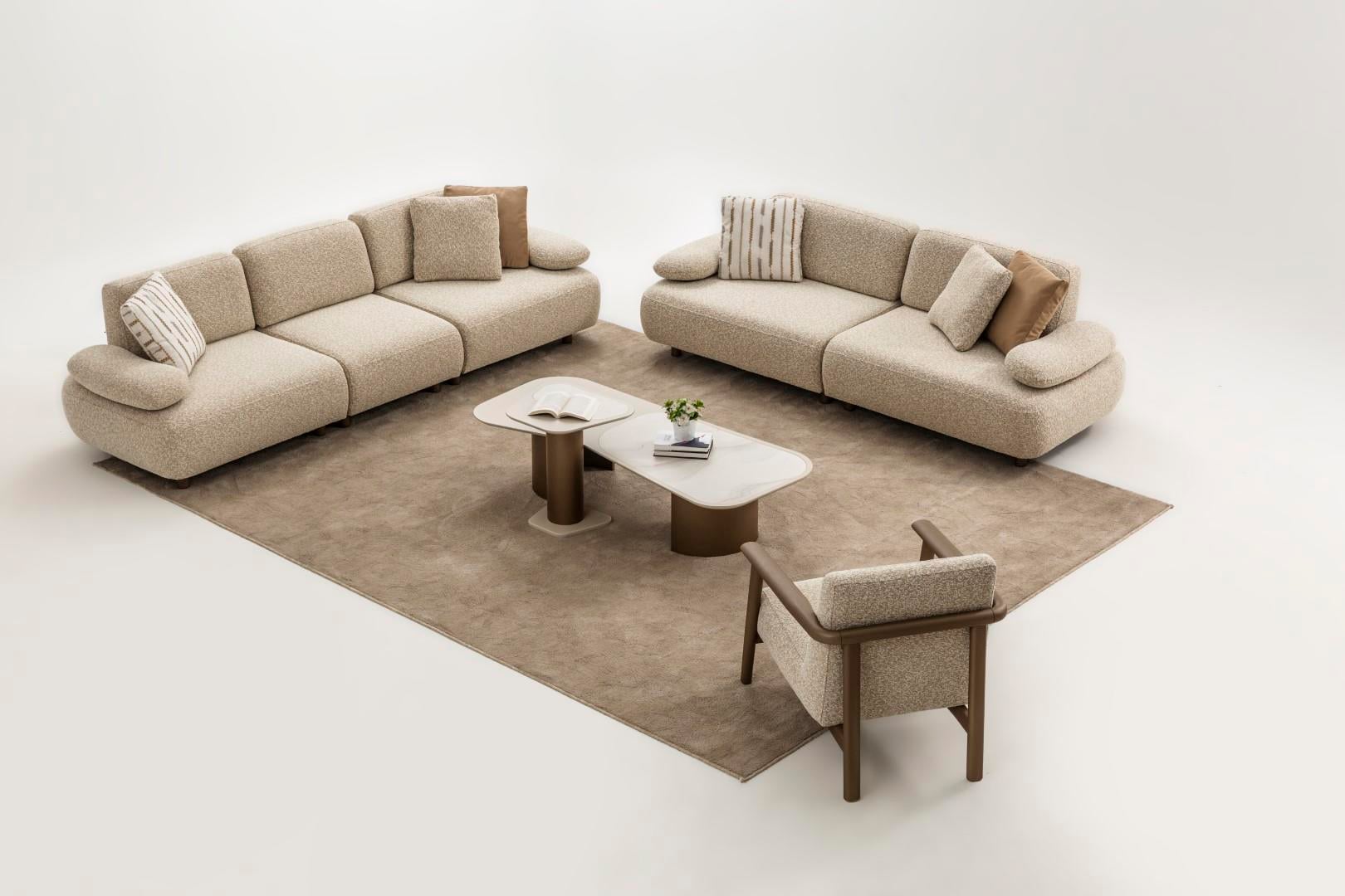 EFES KOLTUK TAKIMI (ÜÇLÜ PUF TEPSİLİ + ÜÇLÜ KOLTUK + BERJER )