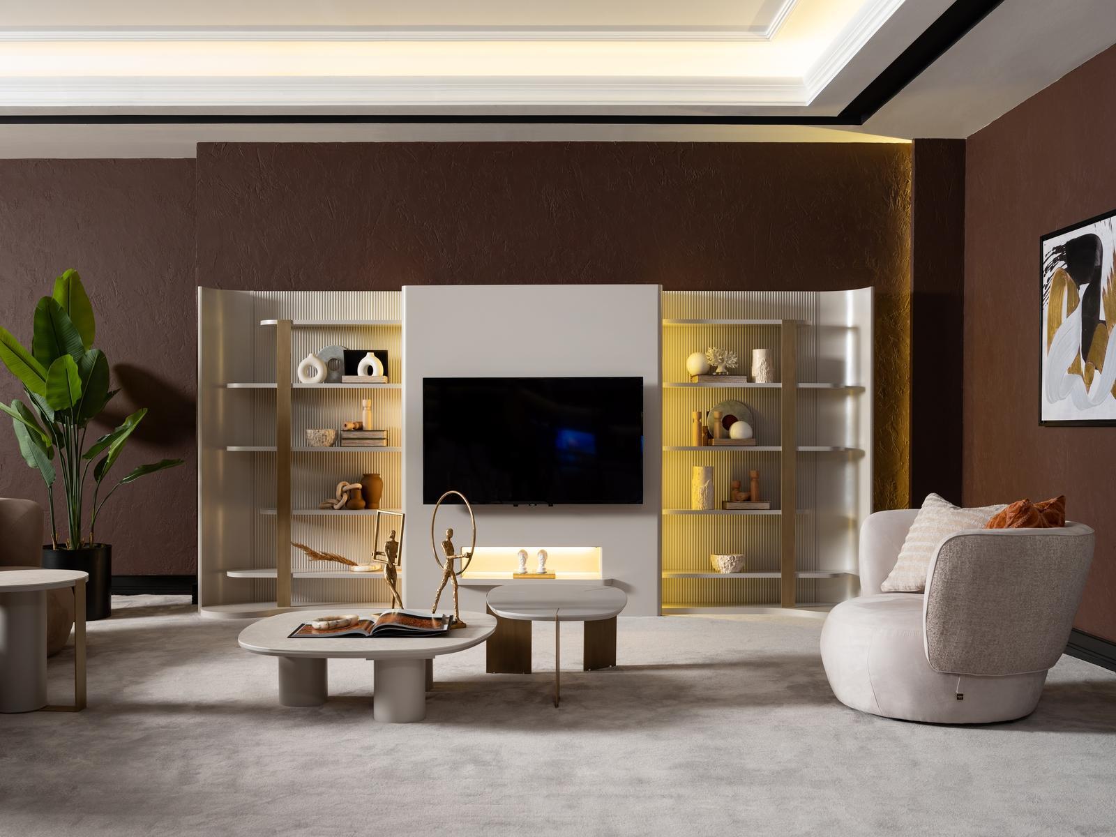 PORTO KİTAPLIKLI DUVAR ÜNİTESİ