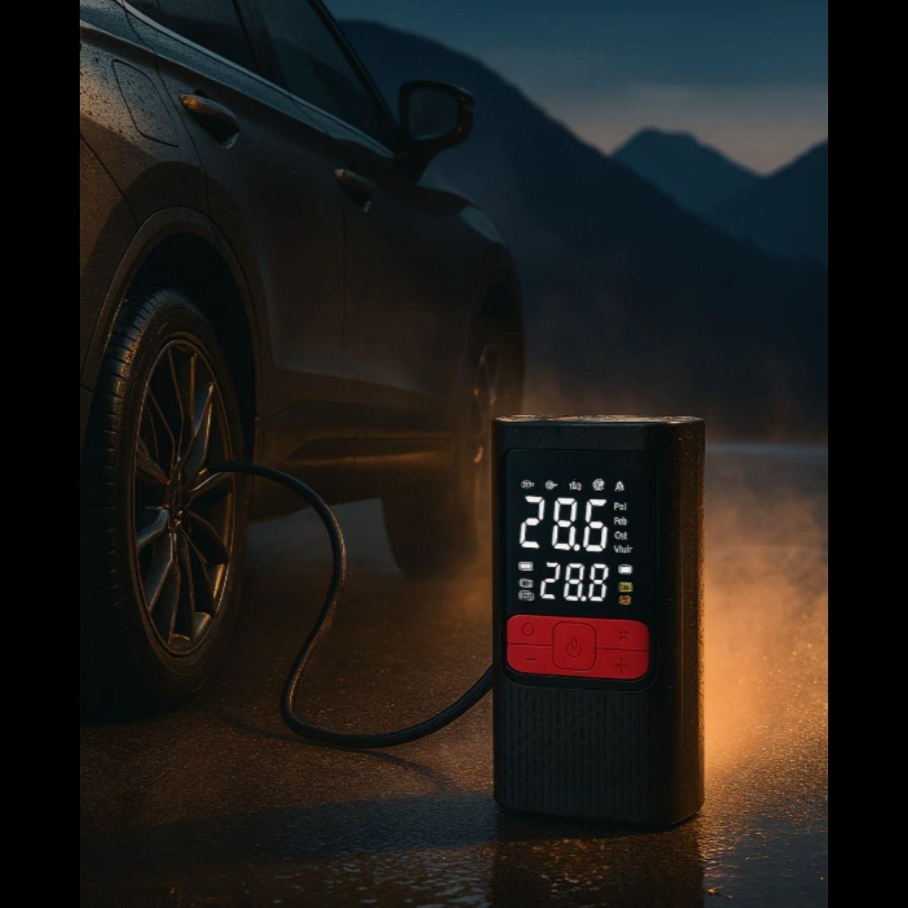 150PSI 4000mAh Taşınabilir Araba Lastik Hava Pompası