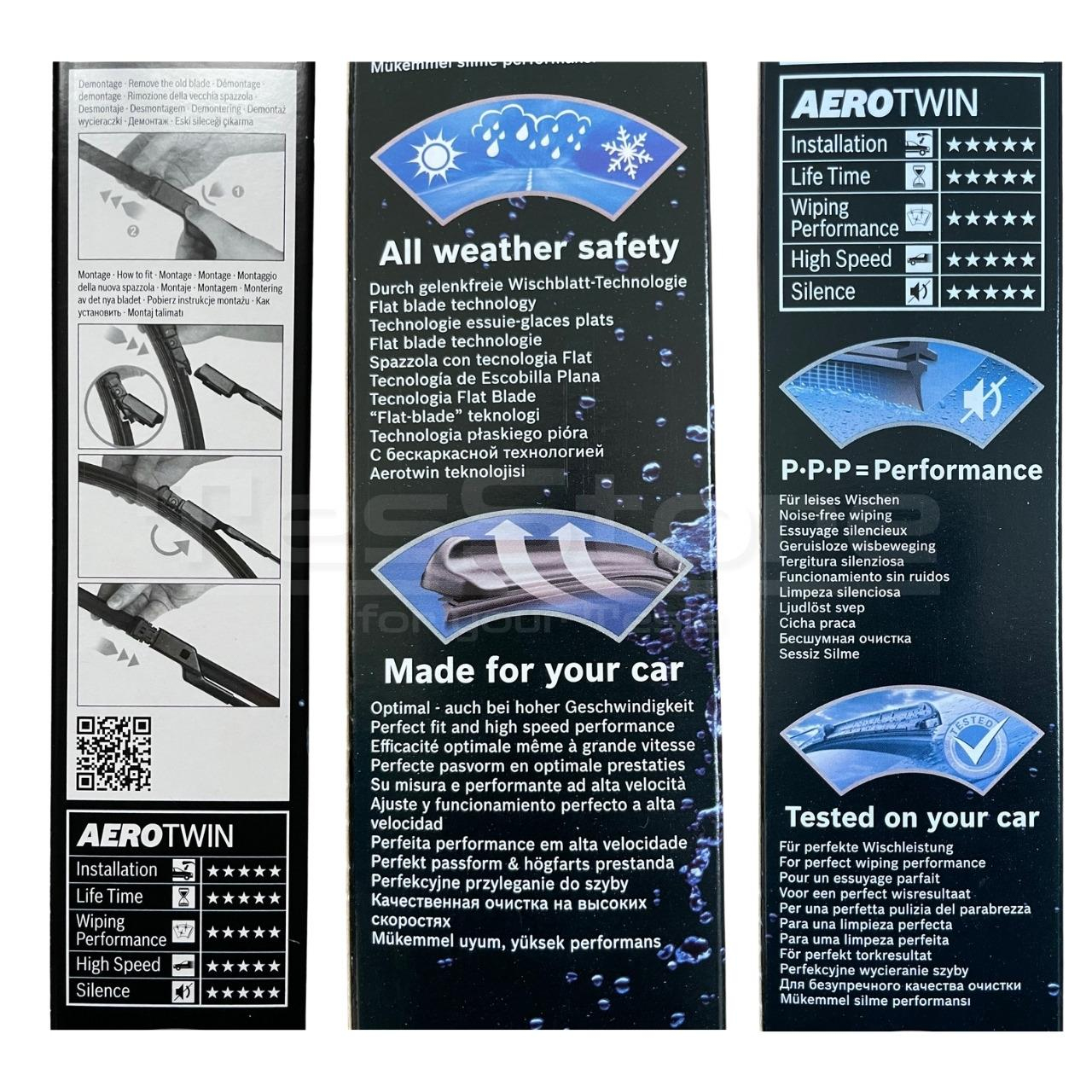Bosch AeroTwin Model Y/3 Silecek Süpürgesi Takımı