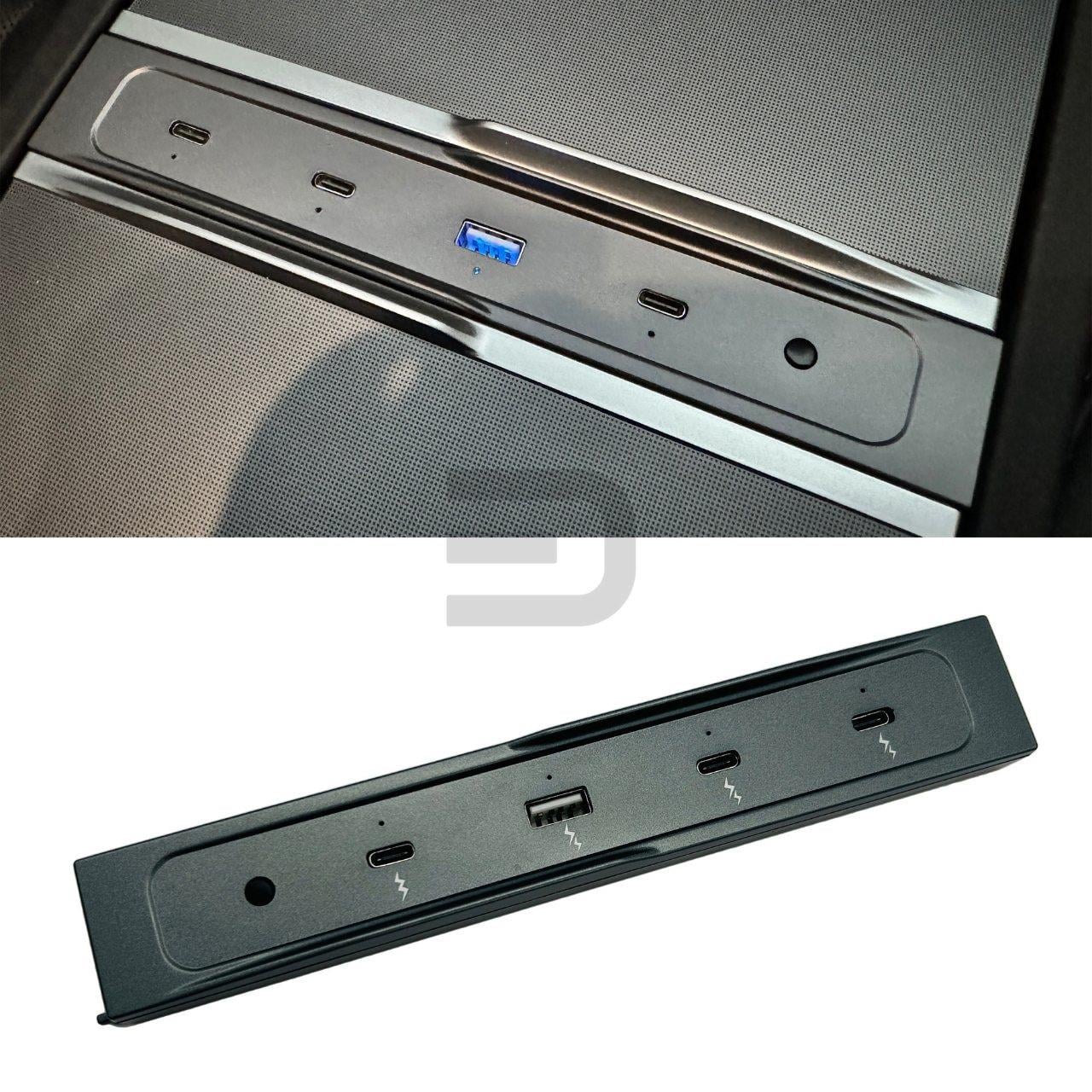 Model Y 2025+ Juniper Usb 3.0 ve Type C Çoklayıcı Adaptör