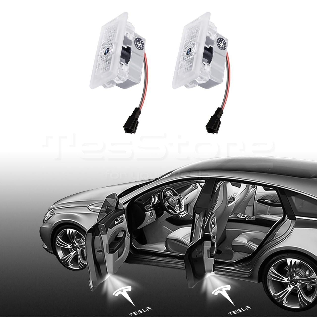 Tesla Logo Kapı Altı Aydınlatma