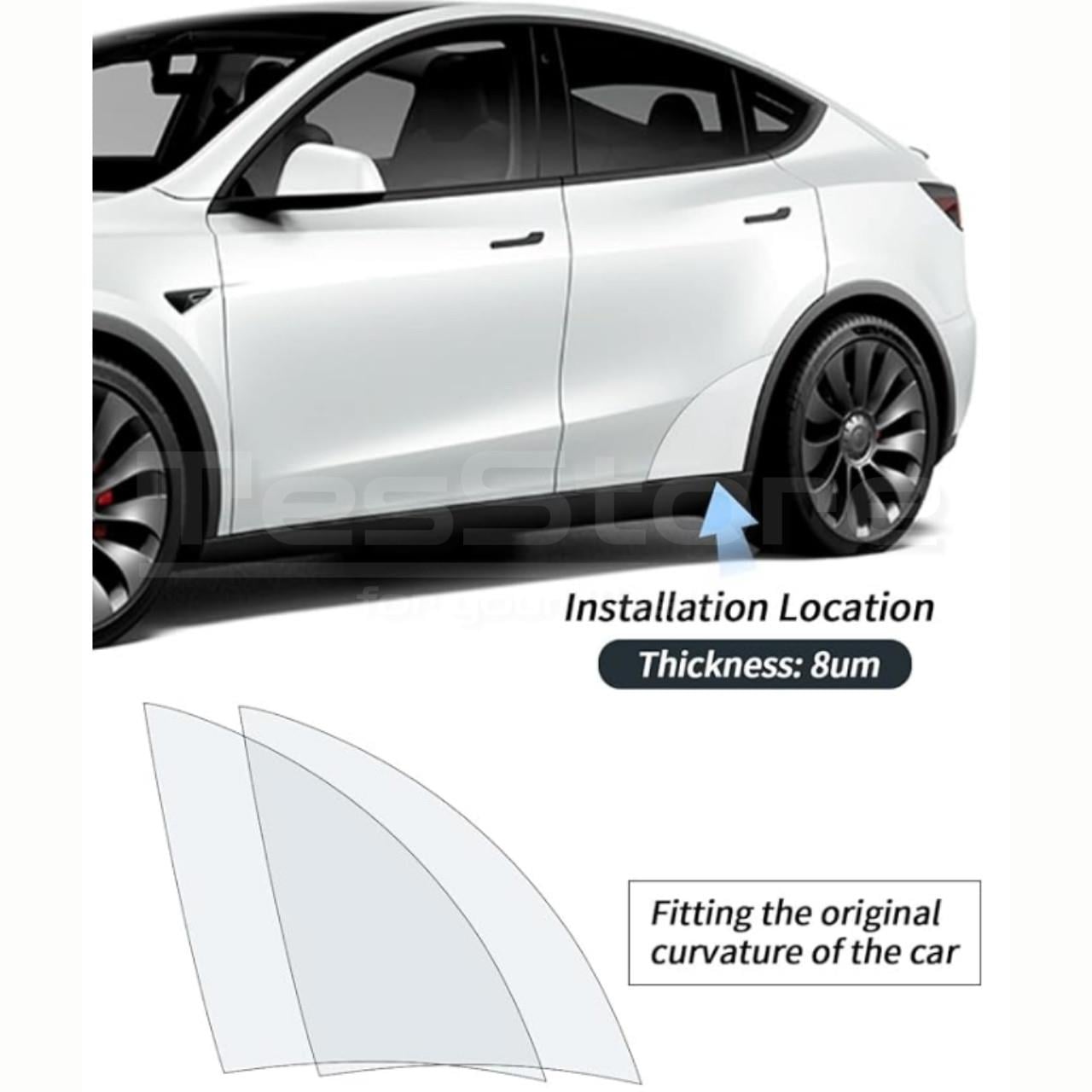 Tesla Model Y Arka Kapı Paneli Boya Koruma Filmi