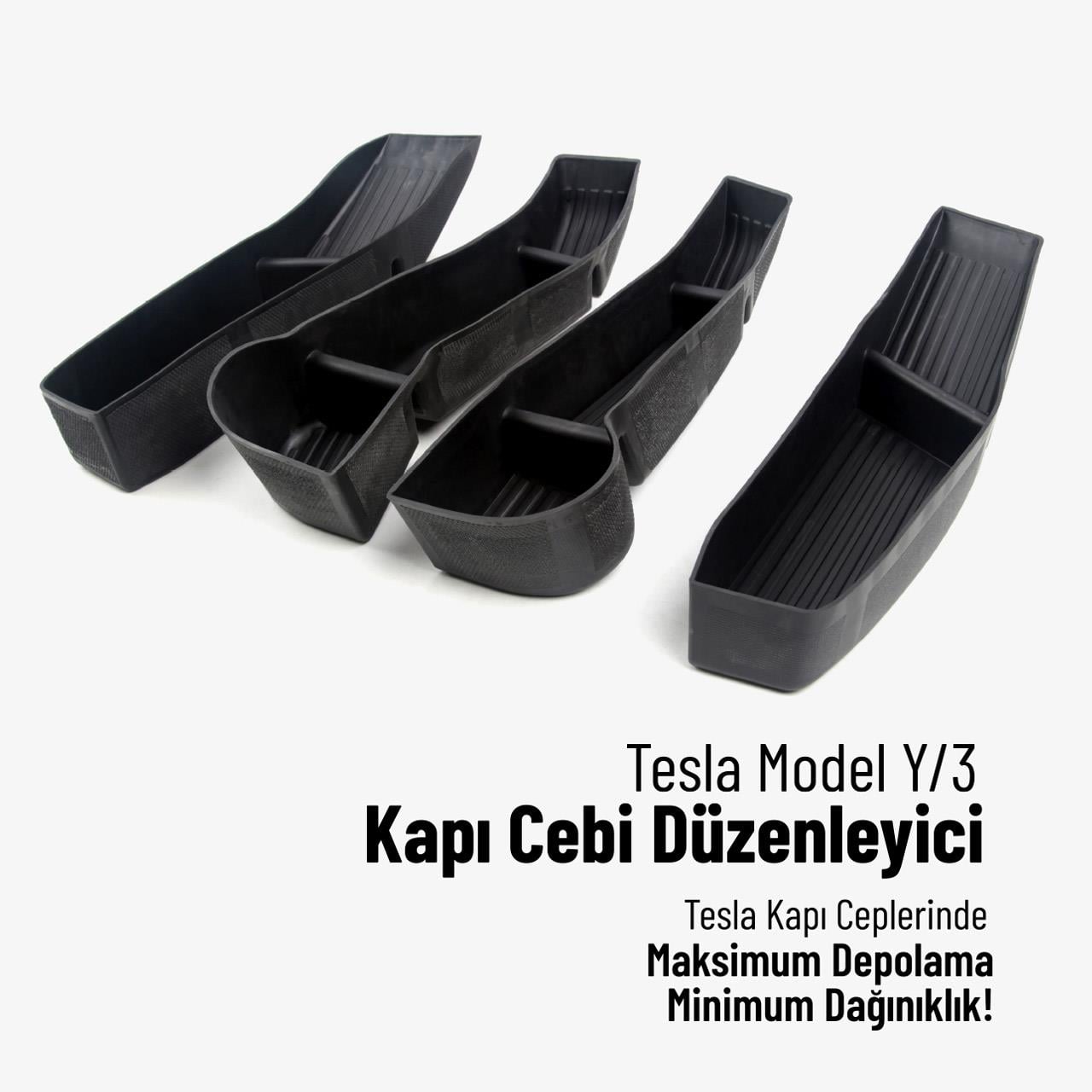 Tesla Model Y/3 Kapı Cebi Düzenleyici