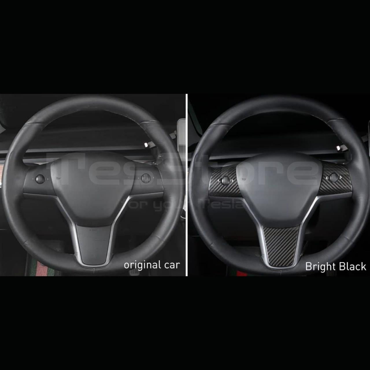 Tesla Model Y/3 Karbon Direksiyon Kaplaması