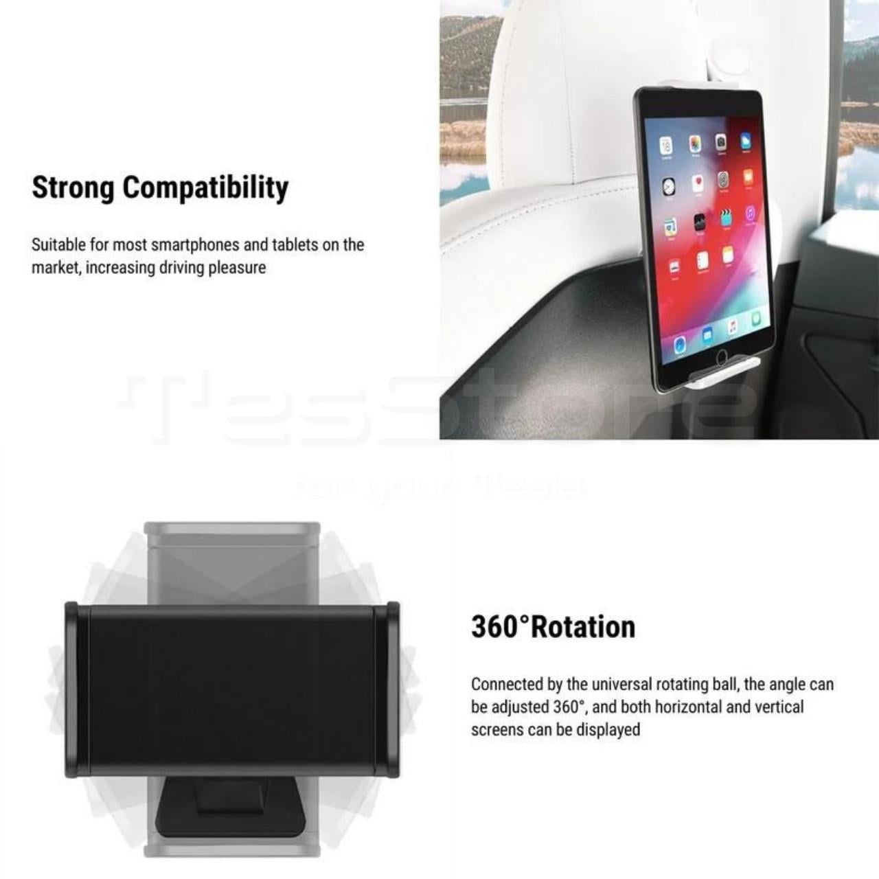 Tesla Model Y/3 Koltuk Arkası Tablet&Telefon Tutucu