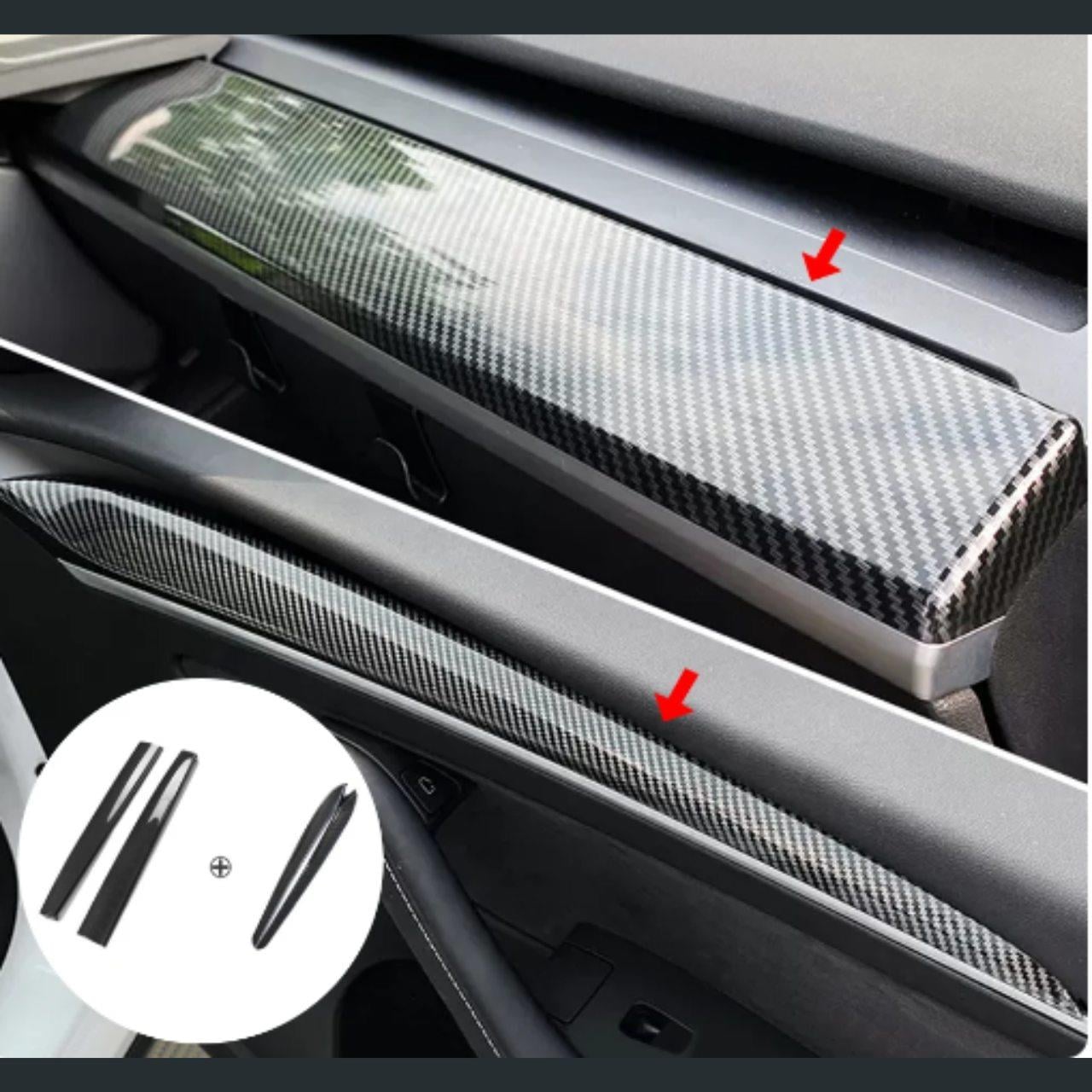 Tesla Model Y/3 Ön Konsol ve Ön Kapı Trim Kaplaması