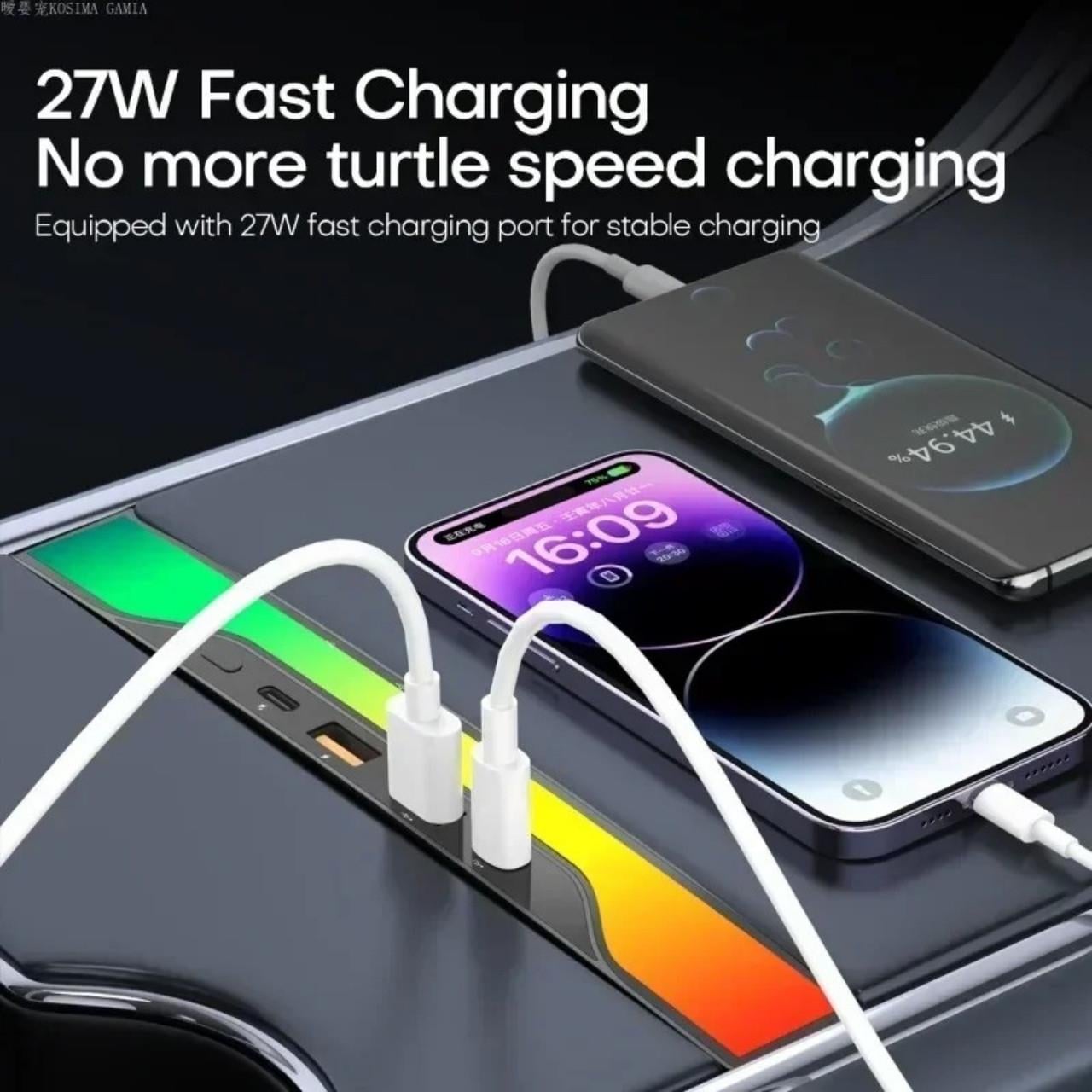 USB Hub 4-Port 27W USB-C ve 2 USB-A port  Docking Station