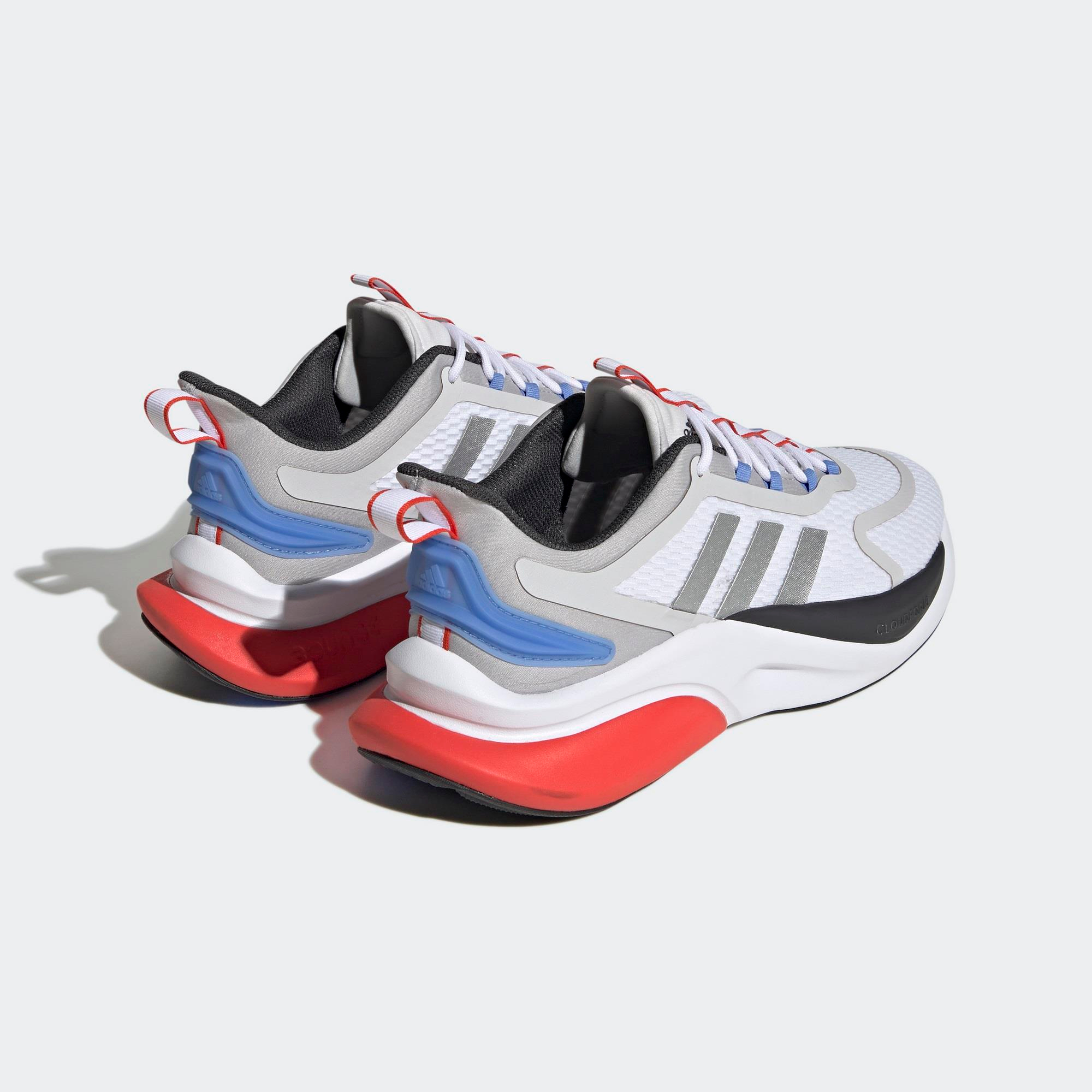 Adidas-Adidas AlphaBounce+ Erkek Beyaz Koşu Ayakkabısı-Koşu&Yürüyüş-HP6139