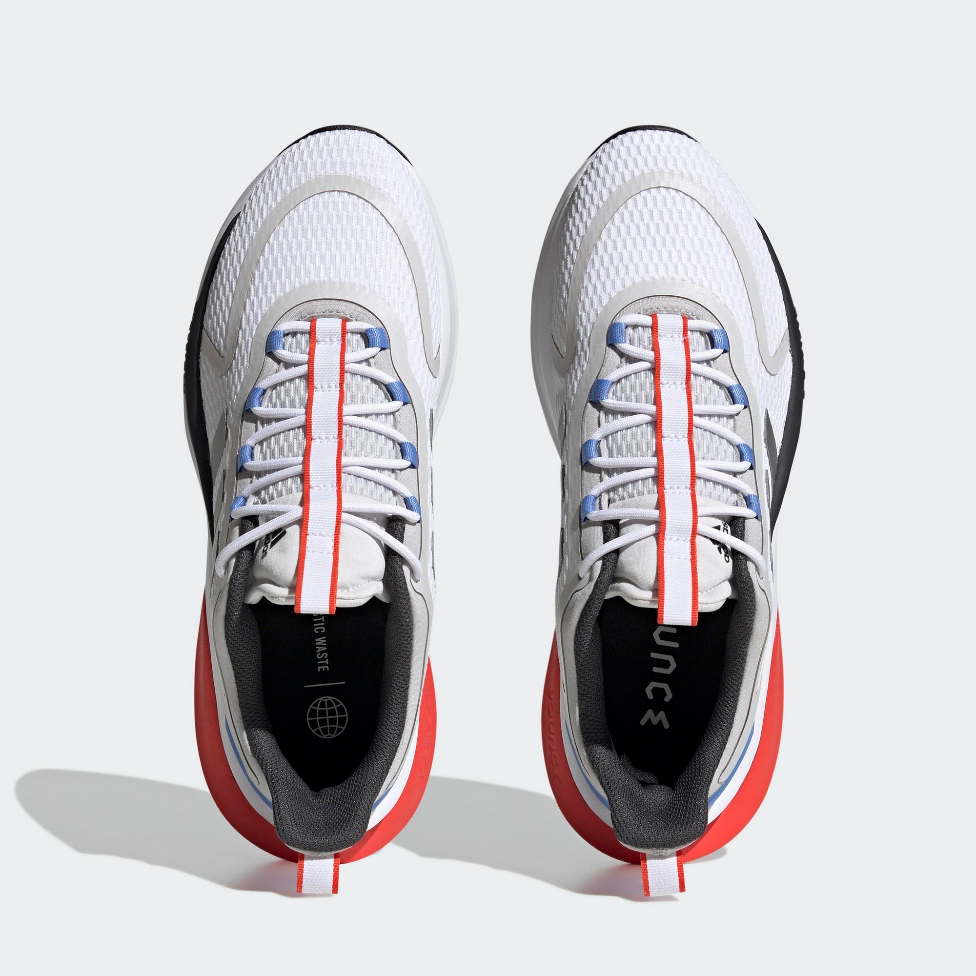 Adidas-Adidas AlphaBounce+ Erkek Beyaz Koşu Ayakkabısı-Koşu&Yürüyüş-HP6139