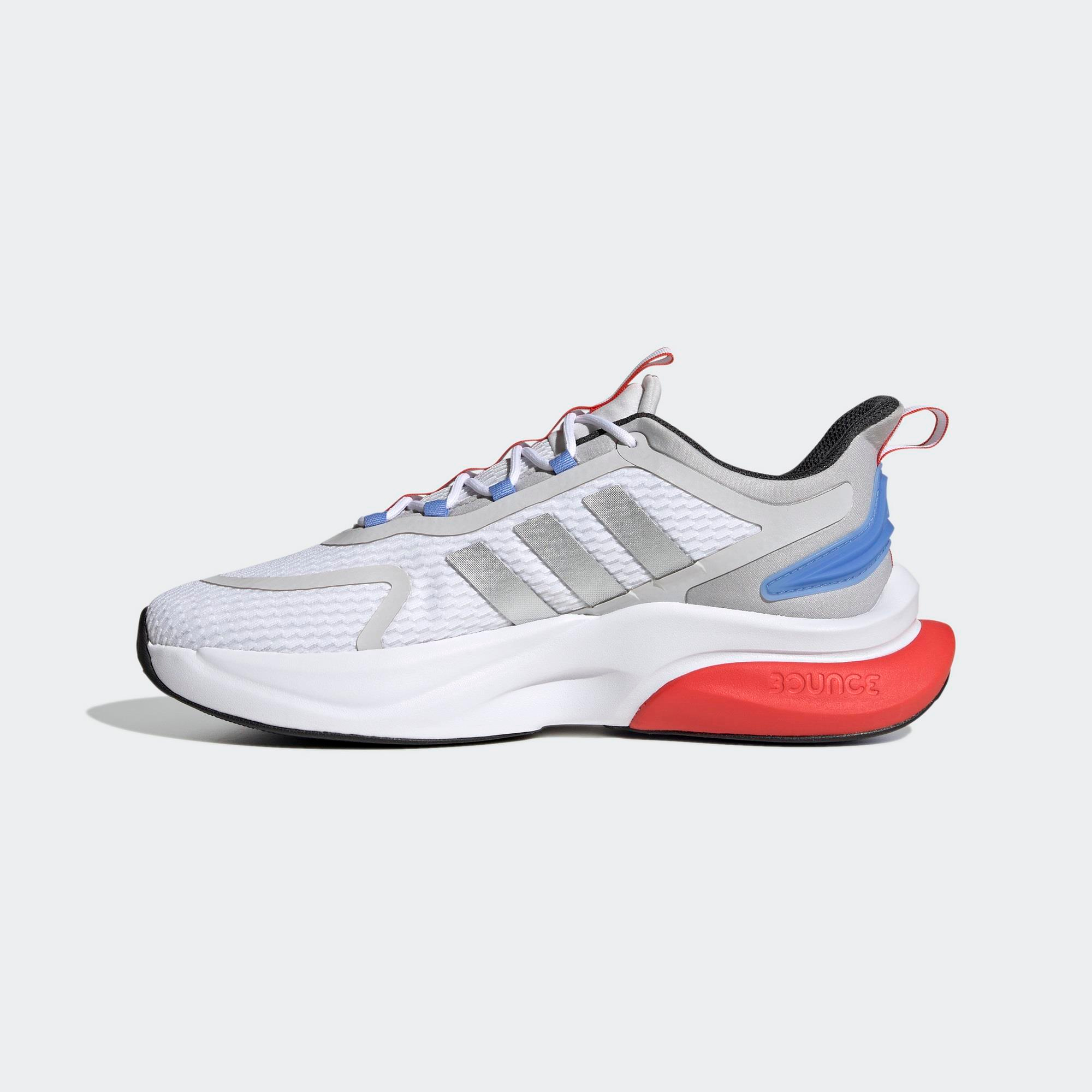 Adidas-Adidas AlphaBounce+ Erkek Beyaz Koşu Ayakkabısı-Koşu&Yürüyüş-HP6139