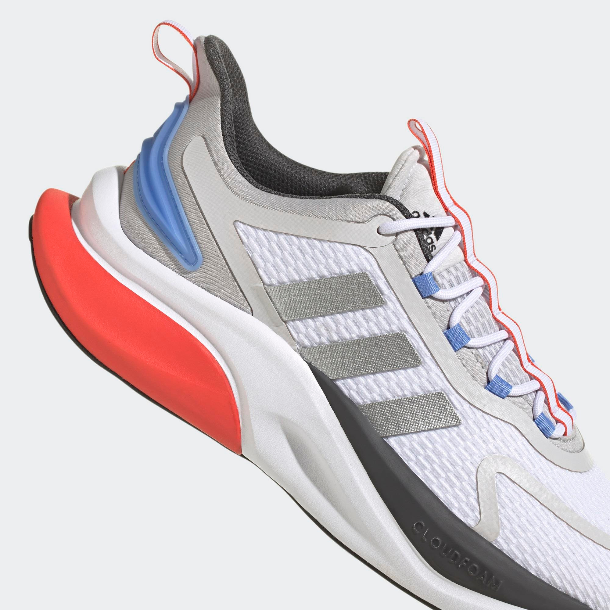 Adidas-Adidas AlphaBounce+ Erkek Beyaz Koşu Ayakkabısı-Koşu&Yürüyüş-HP6139