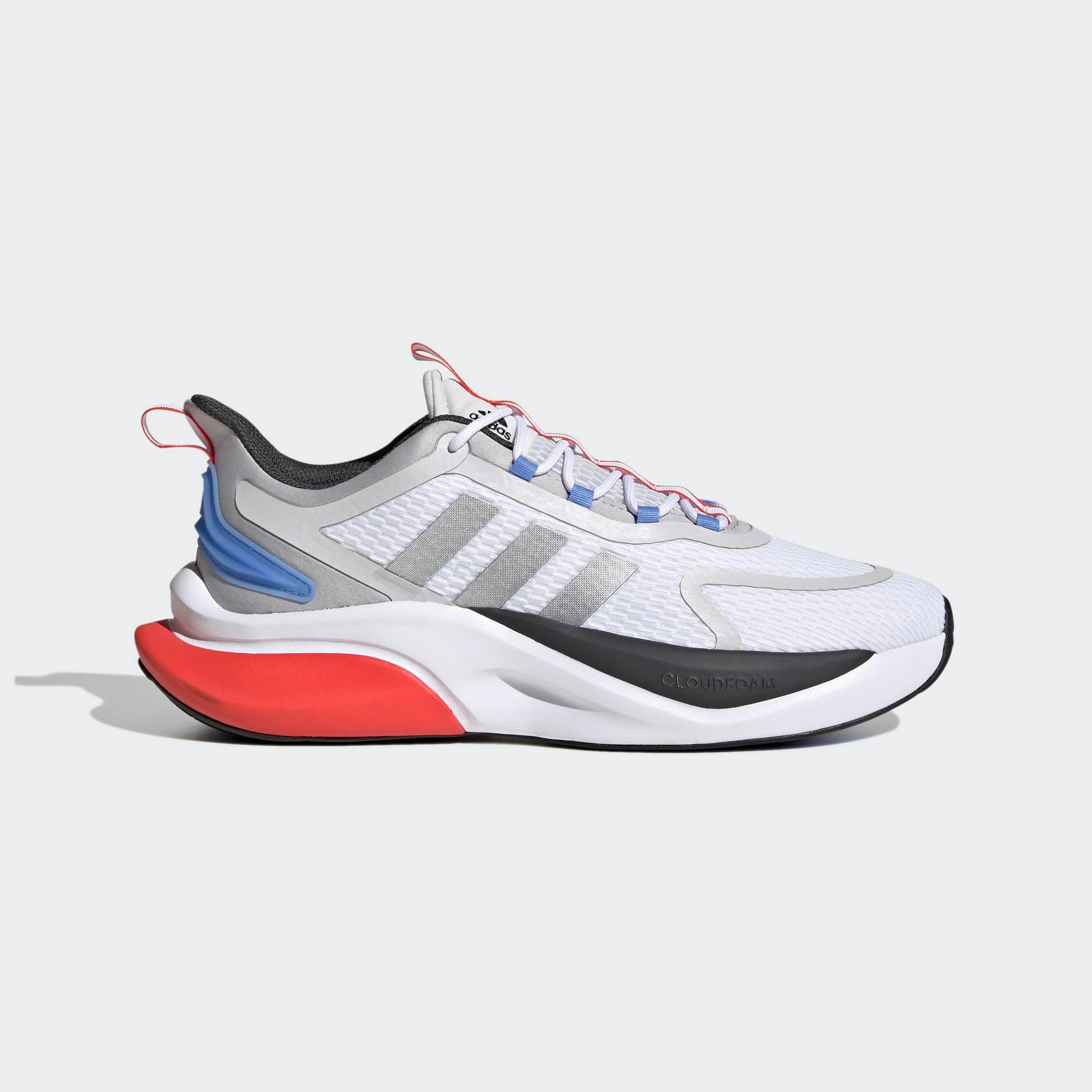 Adidas-Adidas AlphaBounce+ Erkek Beyaz Koşu Ayakkabısı-Koşu&Yürüyüş-HP6139