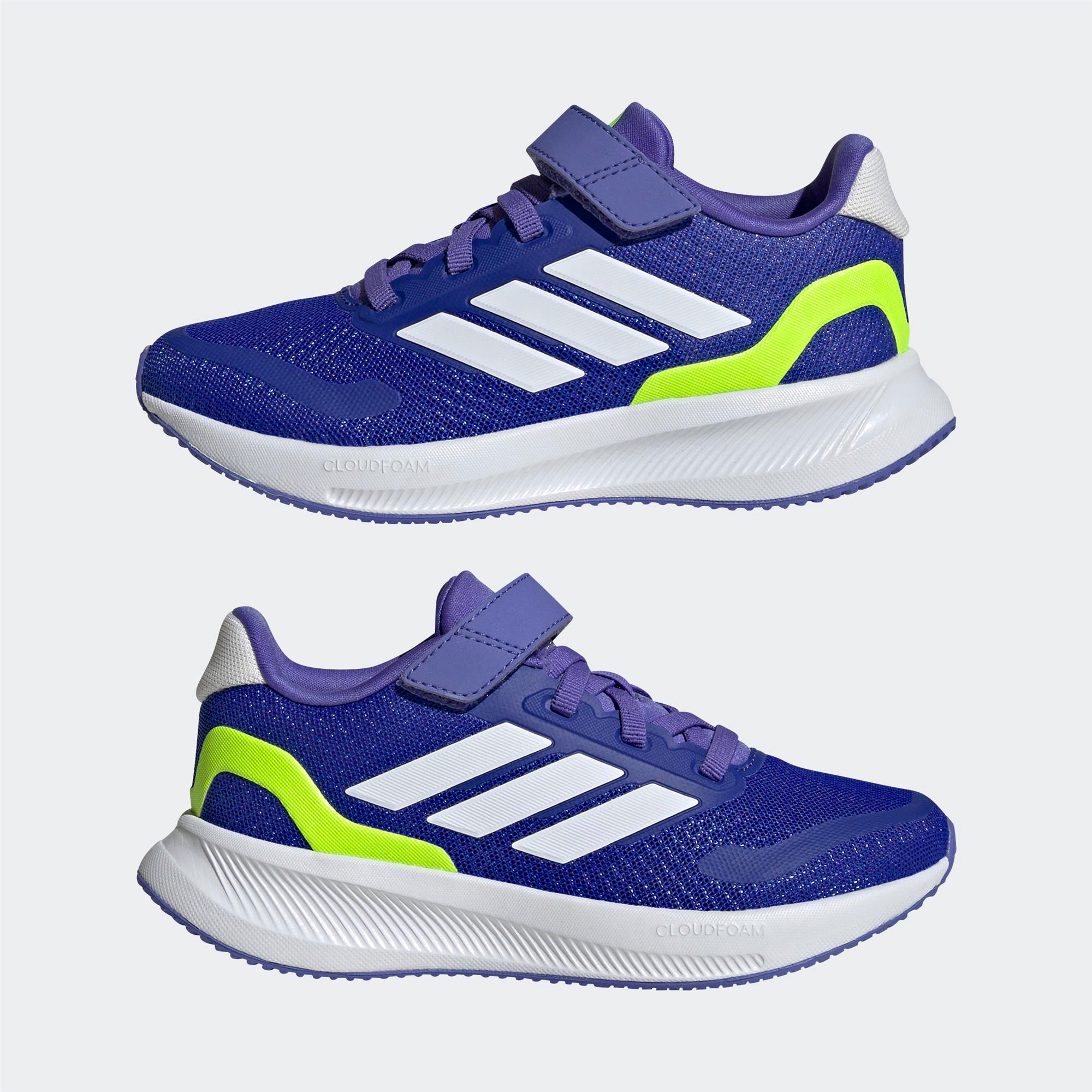 Adidas-Adidas Runfalcon 5 EL C Çocuk Lacivert Koşu Ayakkabısı-Koşu&Yürüyüş-IE8576