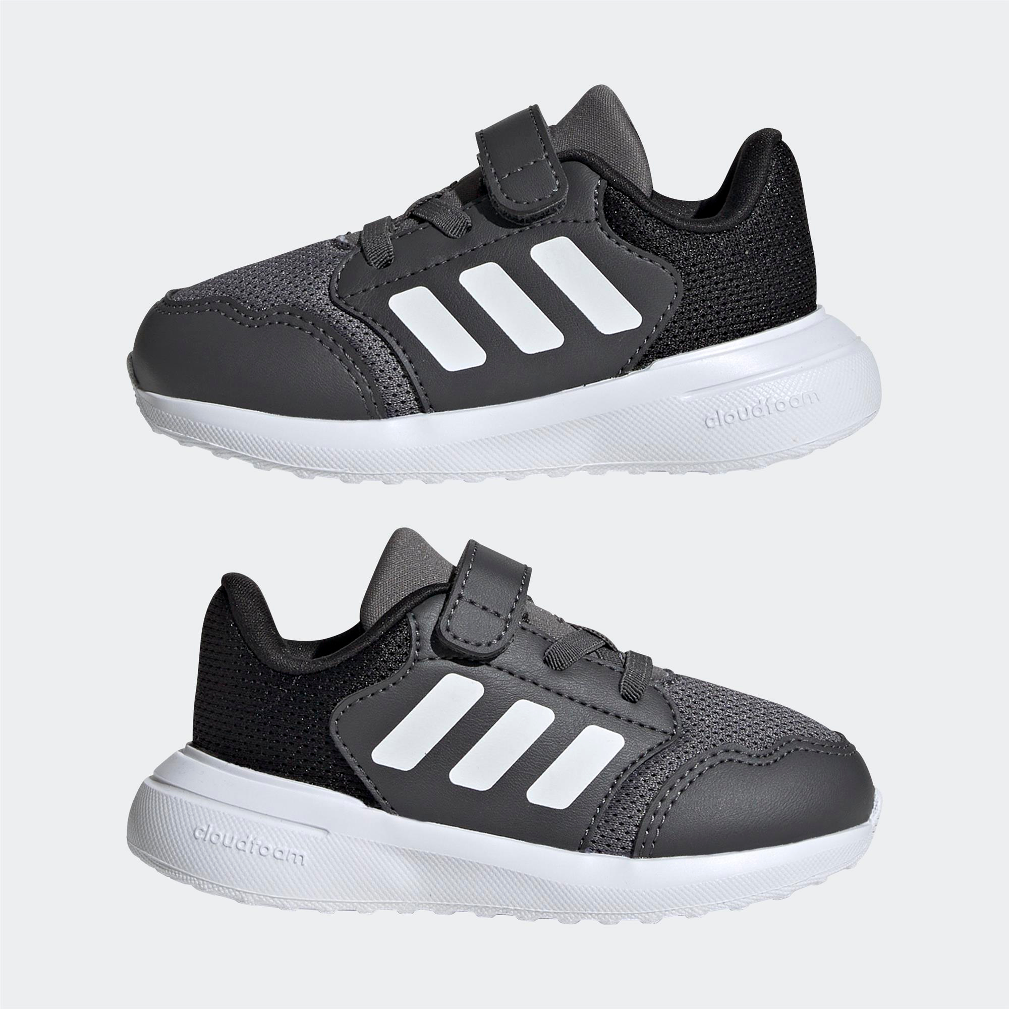 Adidas-Adidas Tensaur Run 3.0 EL I Çocuk Siyah Koşu Ayakkabısı-Koşu&Yürüyüş-IE6013