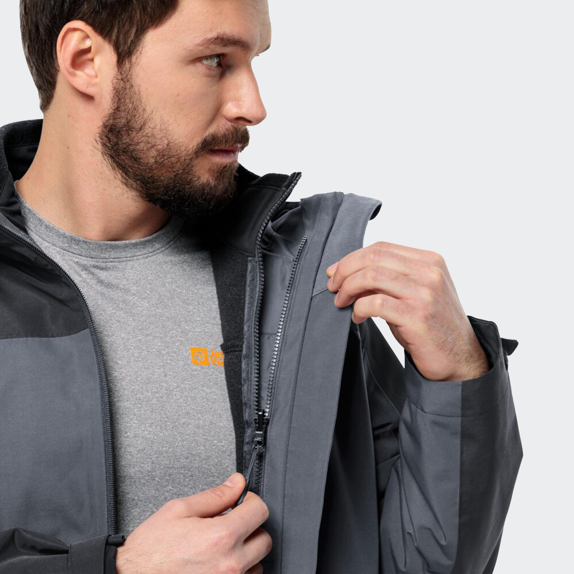 Jack Wolfskin-Taubenberg 3In1 Jkt M-Outdoor Ceket-1115311-635