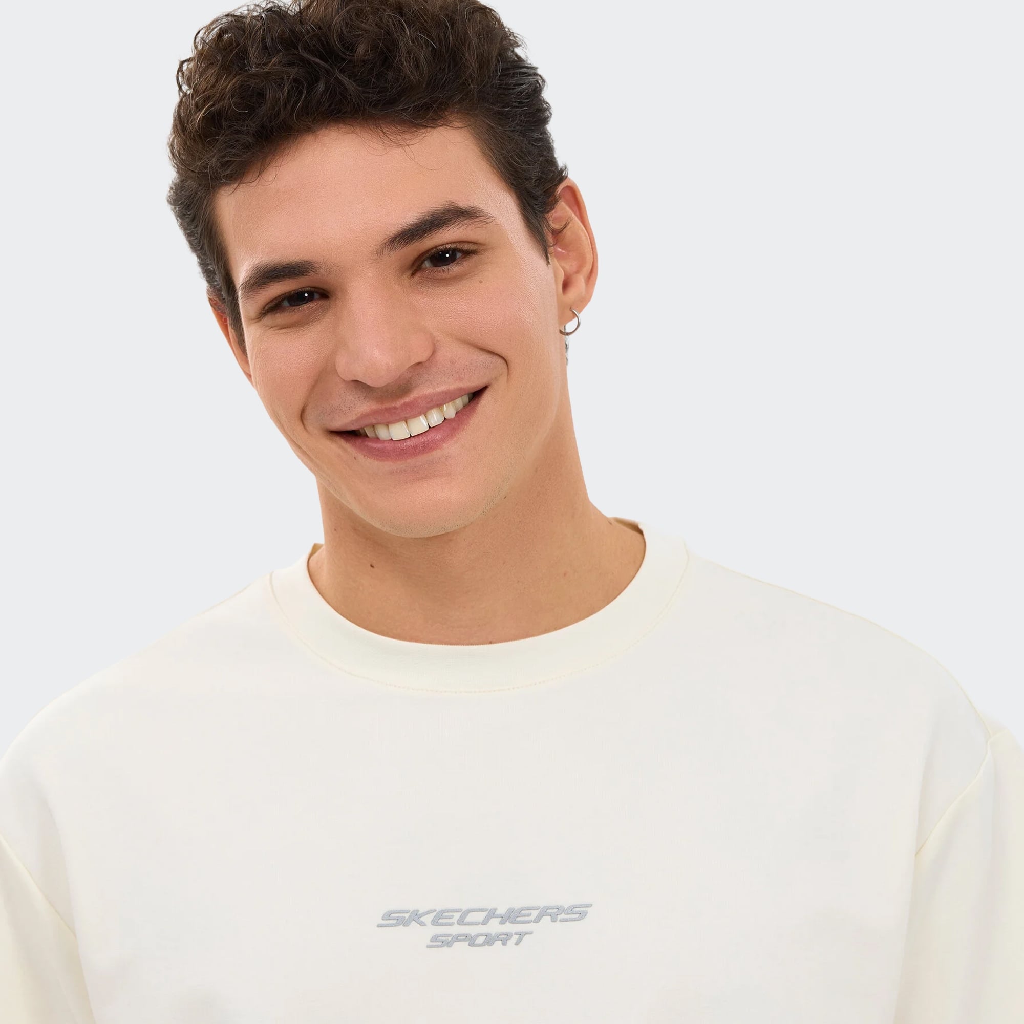 Skechers-M Graphic Tee Reflect Logo Oversize T-Shirt-T-Shirt-S231094-3855S