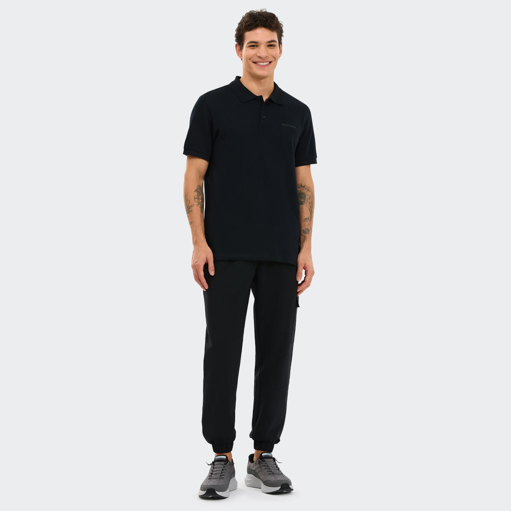 Skechers-M Short Sleeve Polo-T-Shirt-S211800-3817L