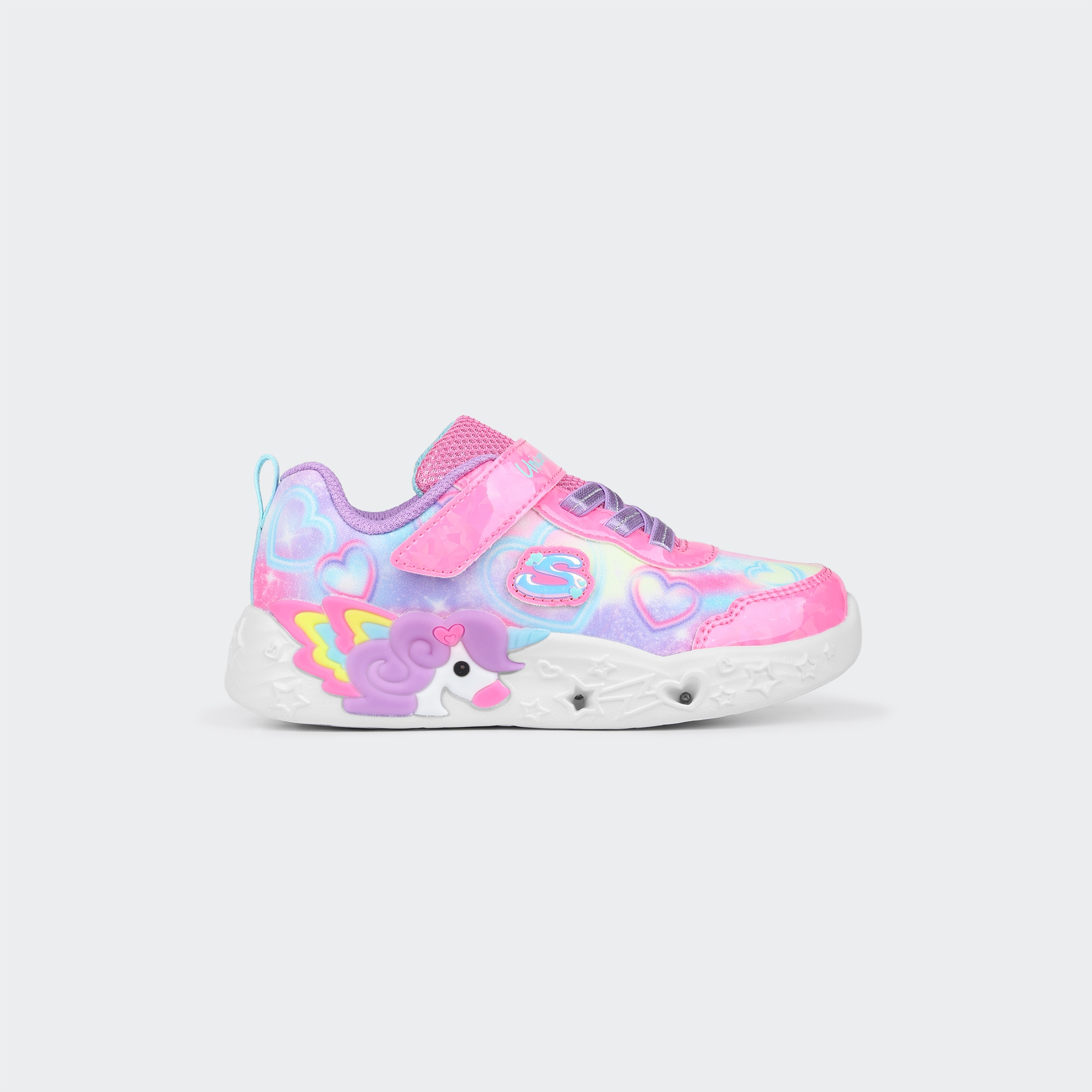 Skechers-S Lights - Unicorn Charmer - Lil Heart Sparkles-Sneaker-303064NPKMT26