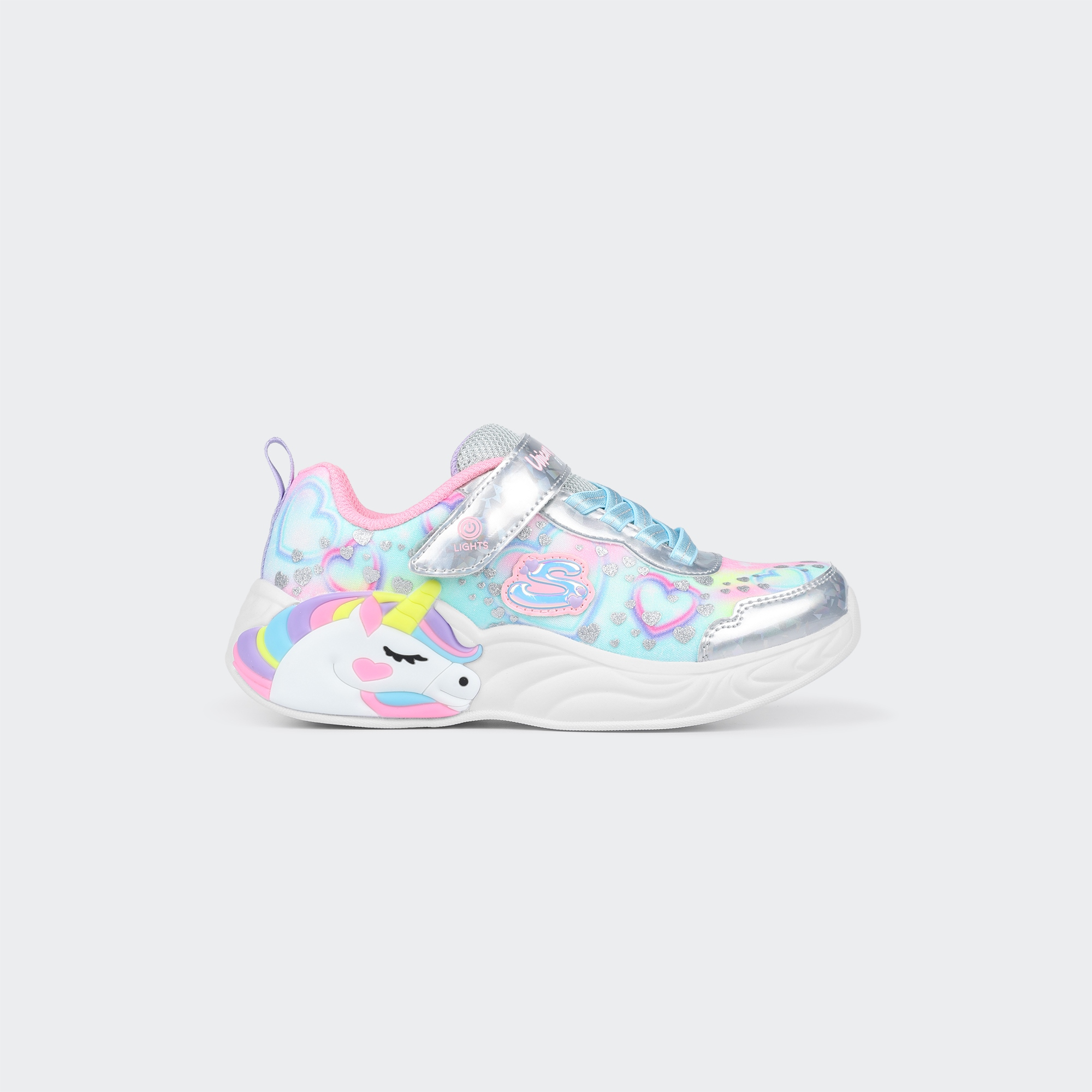 Skechers-S Lights@ - Unicorn Dreams - Heat Sparkles-Sneaker-303063LSMLT29