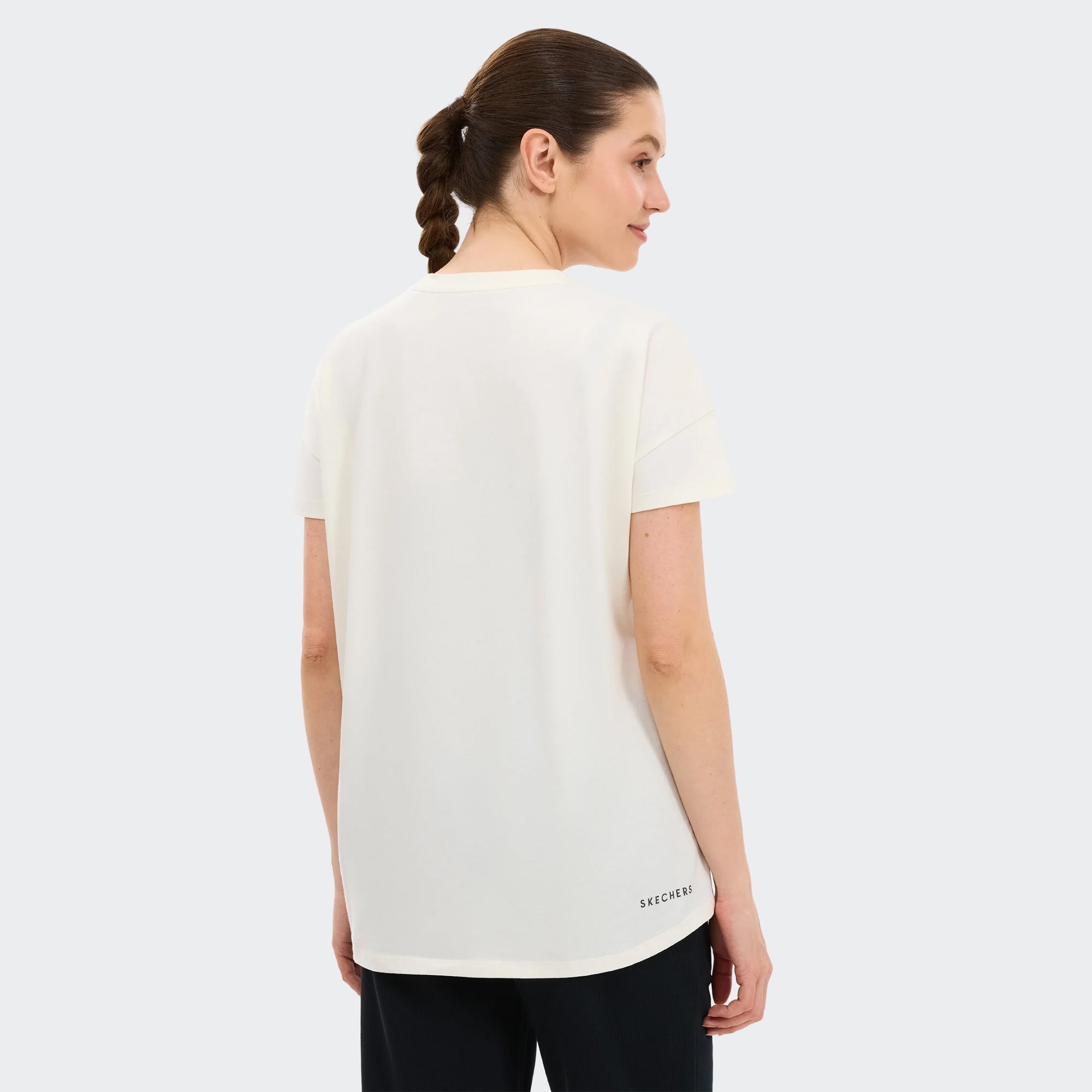 Skechers-W Crew Neck Graphic Tee T-Shirt-T-Shirt-S221482-3855S