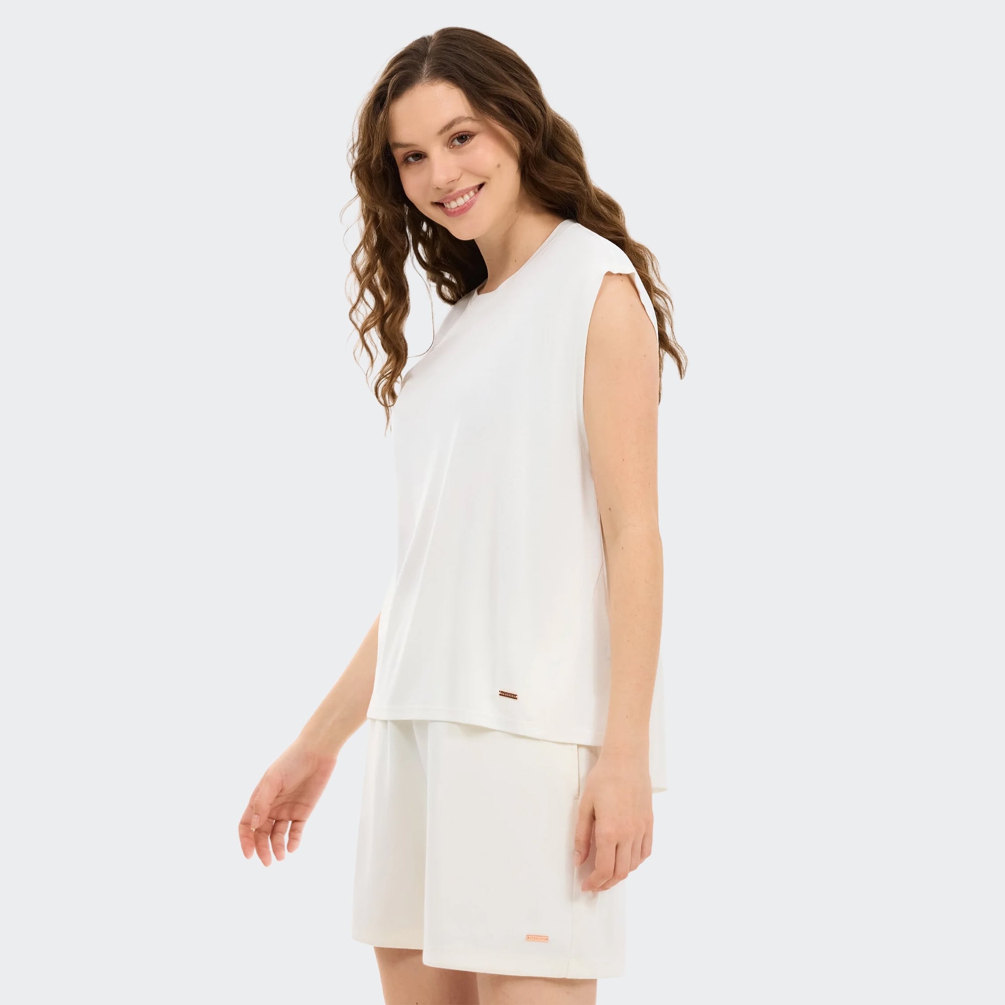 Skechers-W Soft Touch Loose Fit T-Shirt-T-Shirt-S2610047-3855M