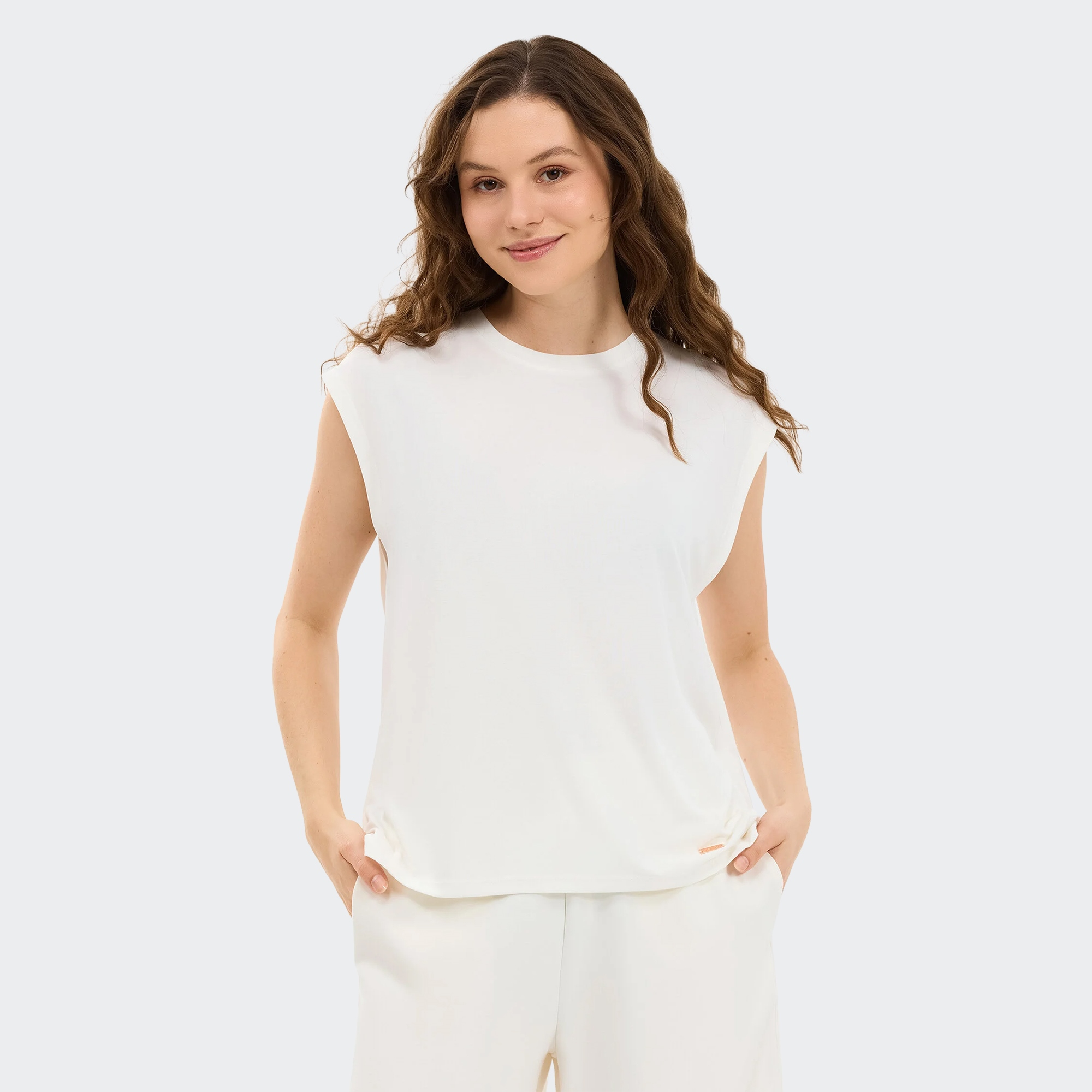 Skechers-W Soft Touch Loose Fit T-Shirt-T-Shirt-S2610047-3855M