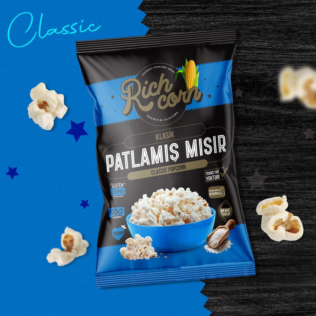 Richcorn Tuzlu Atıştırmalık Popcorn Tanışma Paketi