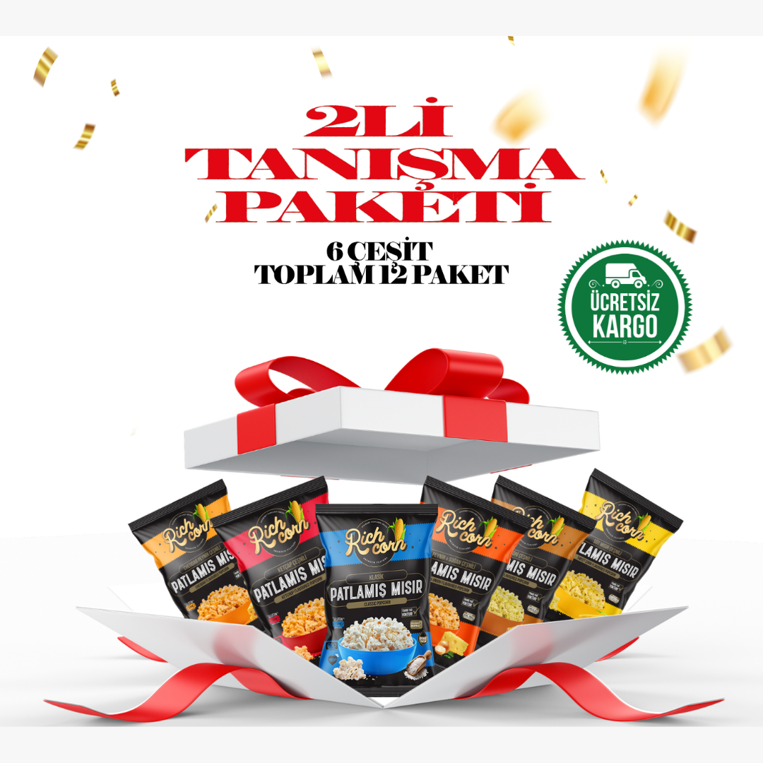 Richcorn Tuzlu Atıştırmalık Popcorn Tanışma Paketi