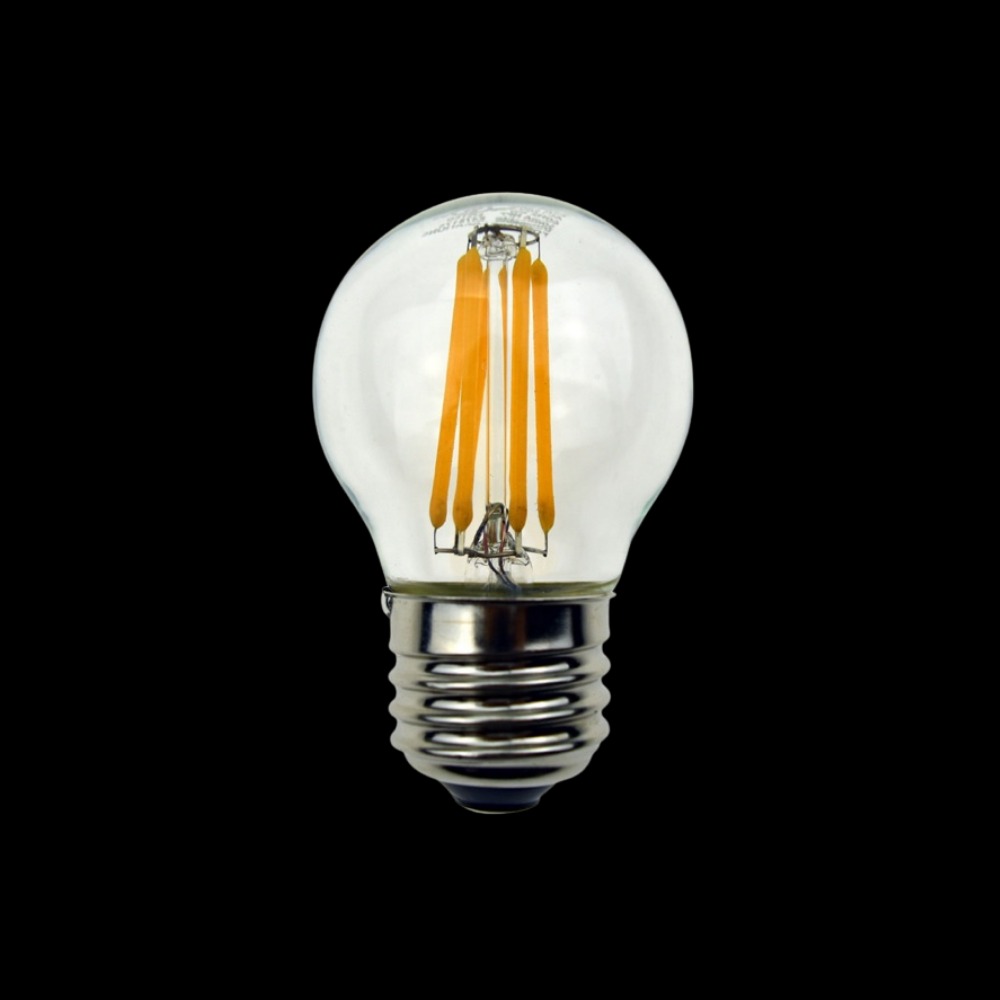 LED Filament Ampul E27 5W Günışığı 2700K G45 Küre Dekoratif Edison Ampul